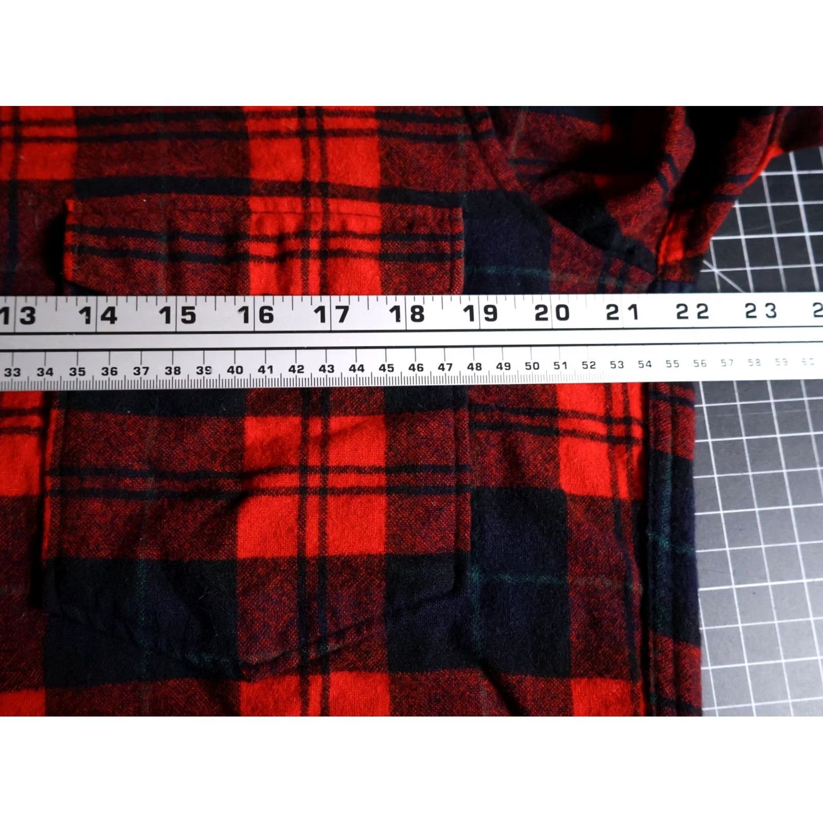 Pendleton VTG Pendleton Wool Flannel Men's 15.5 / Medium Red Blue Plaid Early 60s Tag Shirt 60s Grunge Retro Mens Size US M / EU 48-50 / 2 - 7 Thumbnail