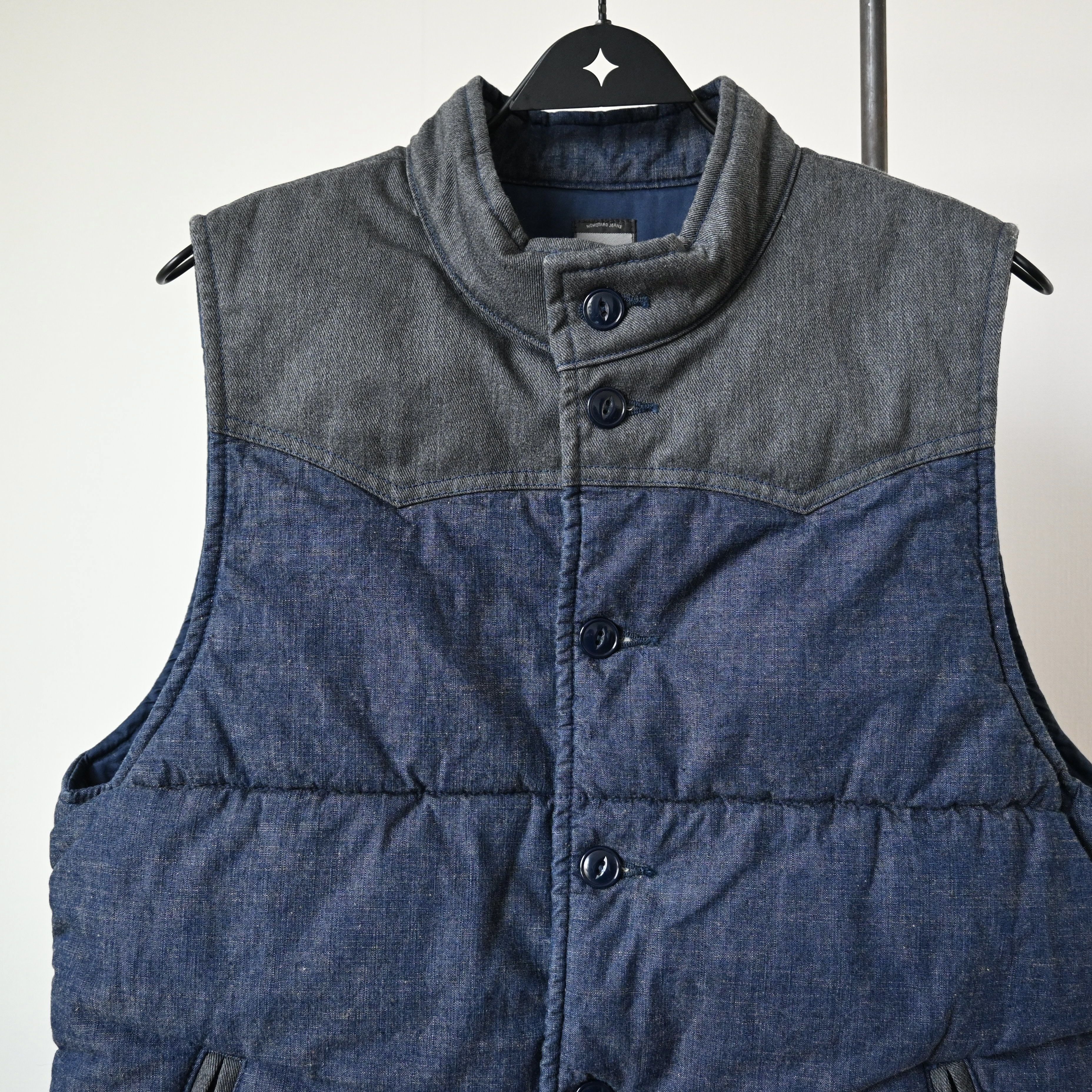 Momotaro Jeans MOMOTARO JEANS Chambray Cowboy Vest, made in Japan Size US M / EU 48-50 / 2 - 6 Thumbnail