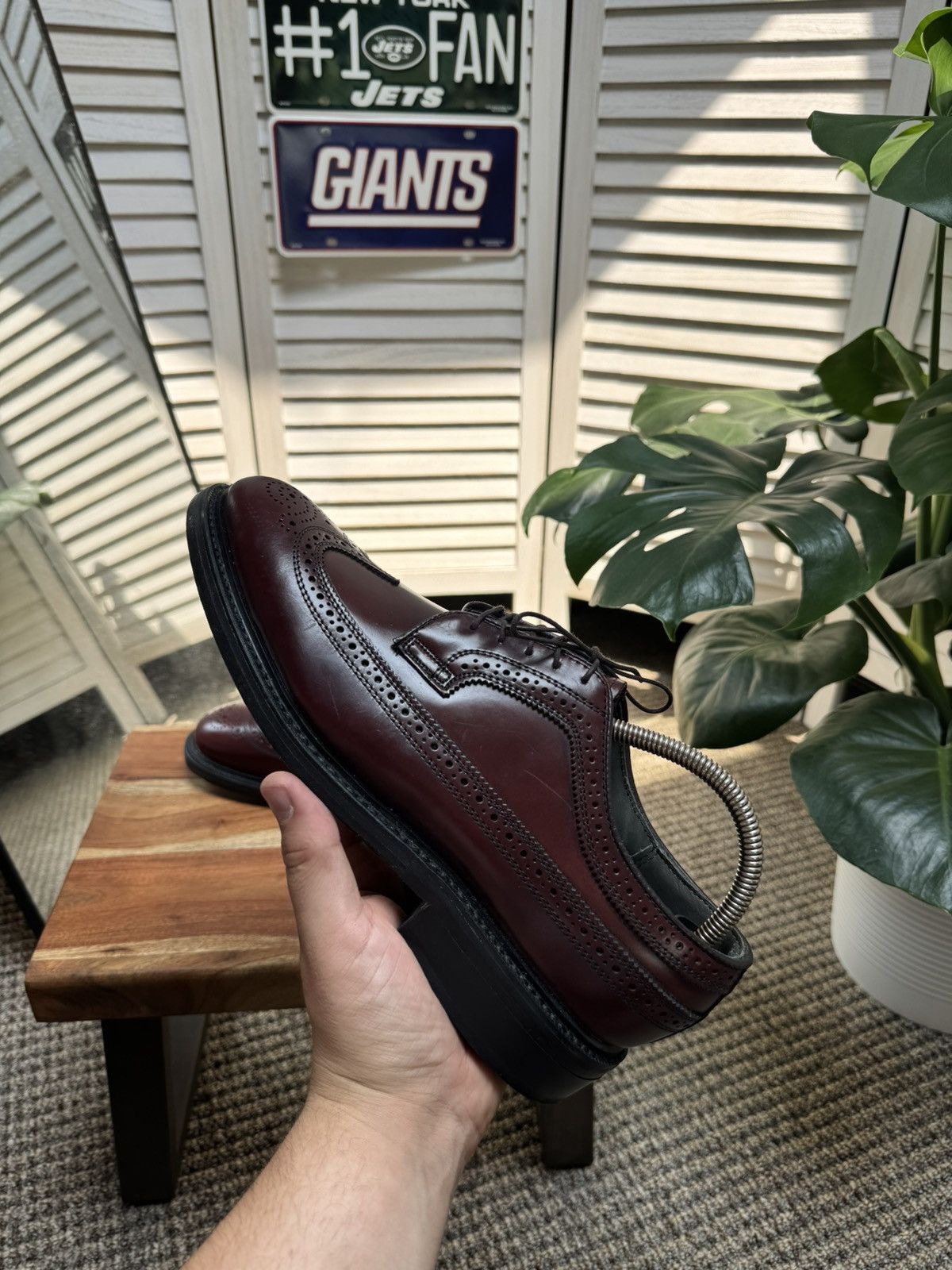 Leather Men’s Premium Luxury Leather Brogue Dexter Made In Usa 🇺🇸 Size US 9.5 / EU 42-43 - 6 Thumbnail