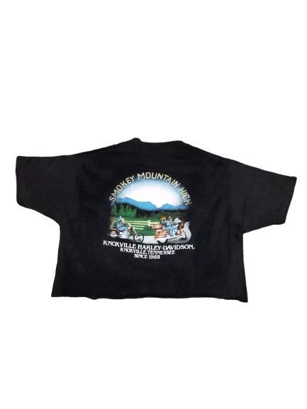 Harley Davidson Vintage 1987 Harley Davidson 3D Emblem Crop Top Size L / US 10 / IT 46 - 2 Thumbnail