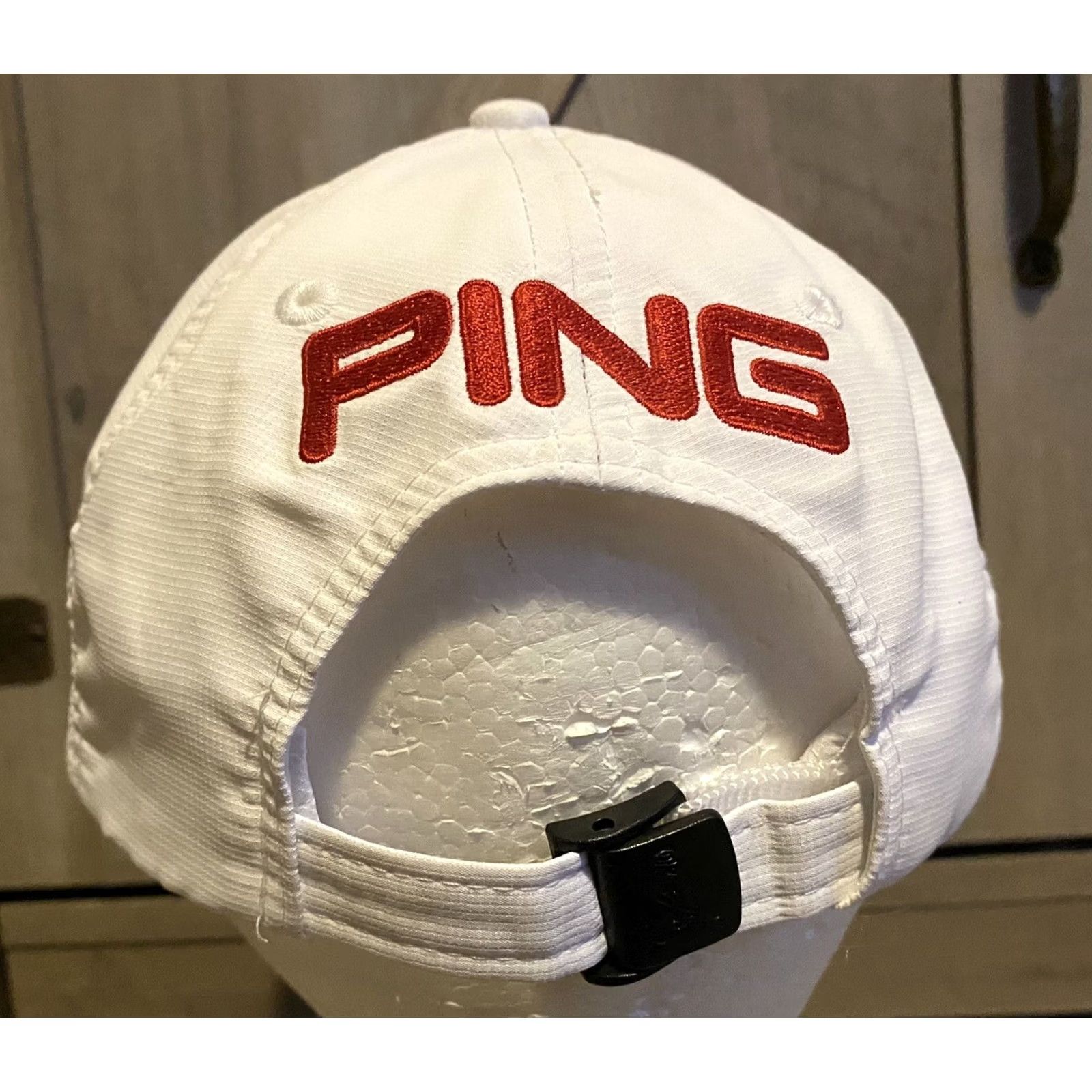 Logo 7 Ping i25 G25 Logo Red White Golf Adjustable Strap Back Hat Ball Cap Mens Adjustable Multicolor Baseball Cap Logo Size ONE SIZE - 3 Thumbnail