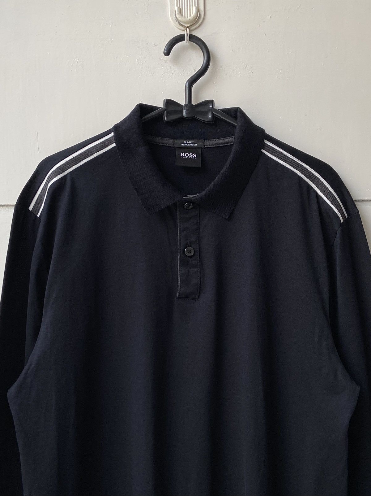 Hugo Boss HUGO BOSS Black Long T-shirt Size US S / EU 44-46 / 1 - 12 Thumbnail