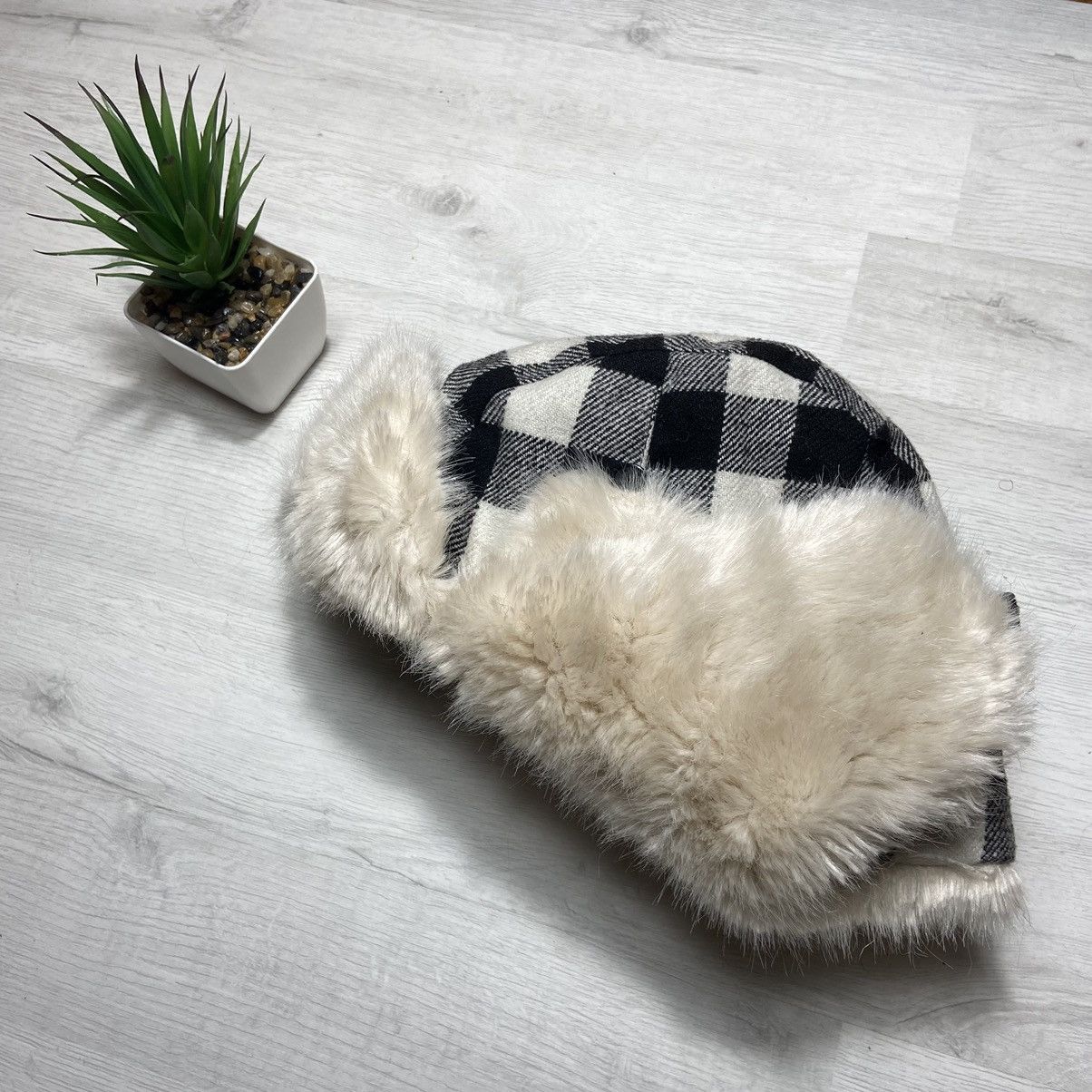 Hysteric Glamour × Vintage 📌 Vintage Fur Fuzy Mohair Y2K Ushanka Hat Size ONE SIZE - 9 Thumbnail