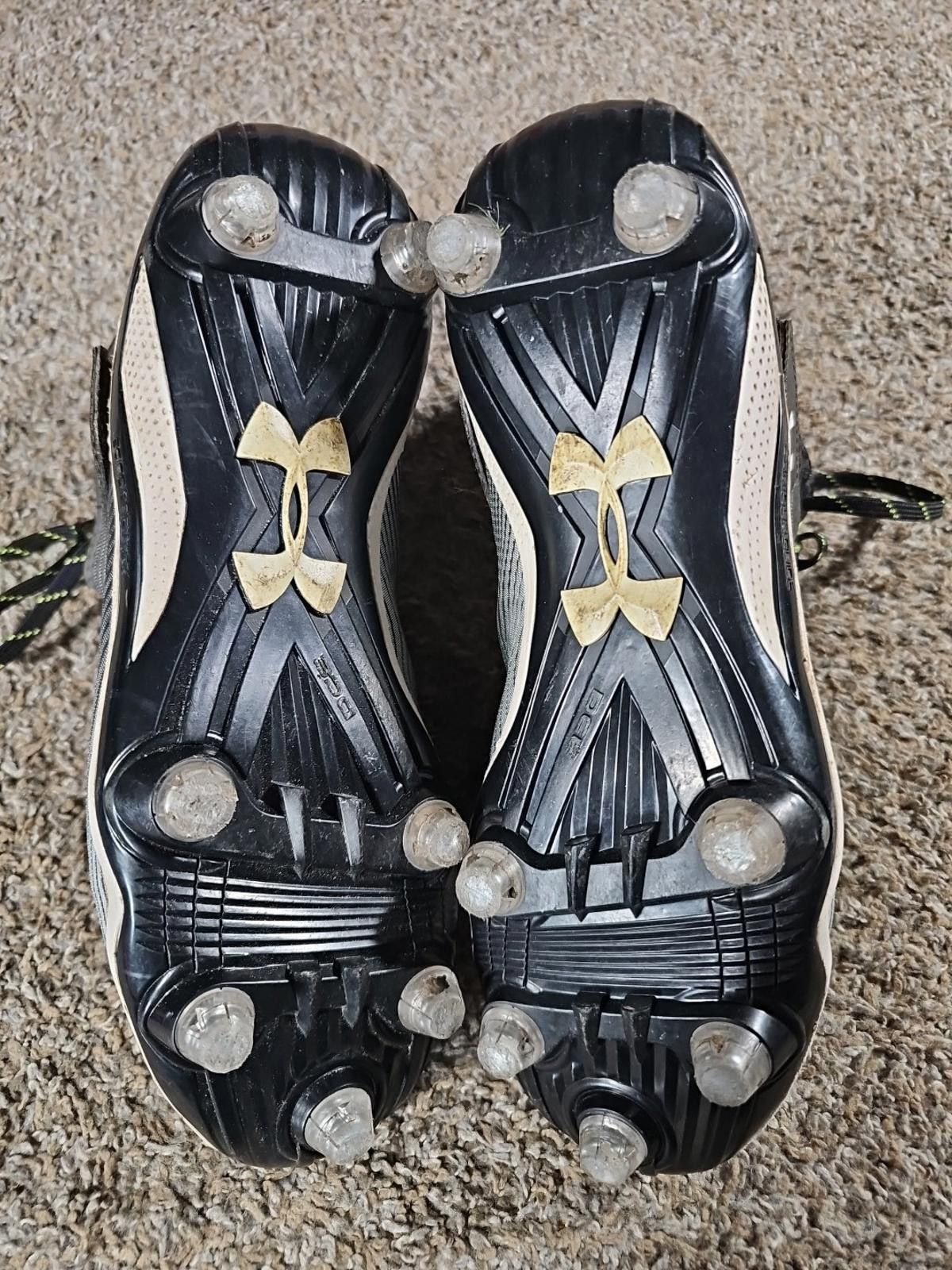 Under Armour Under Armour DCE Hammer Football Cleats 3025085-001 Men 9.5 Size ONE SIZE - 4 Thumbnail