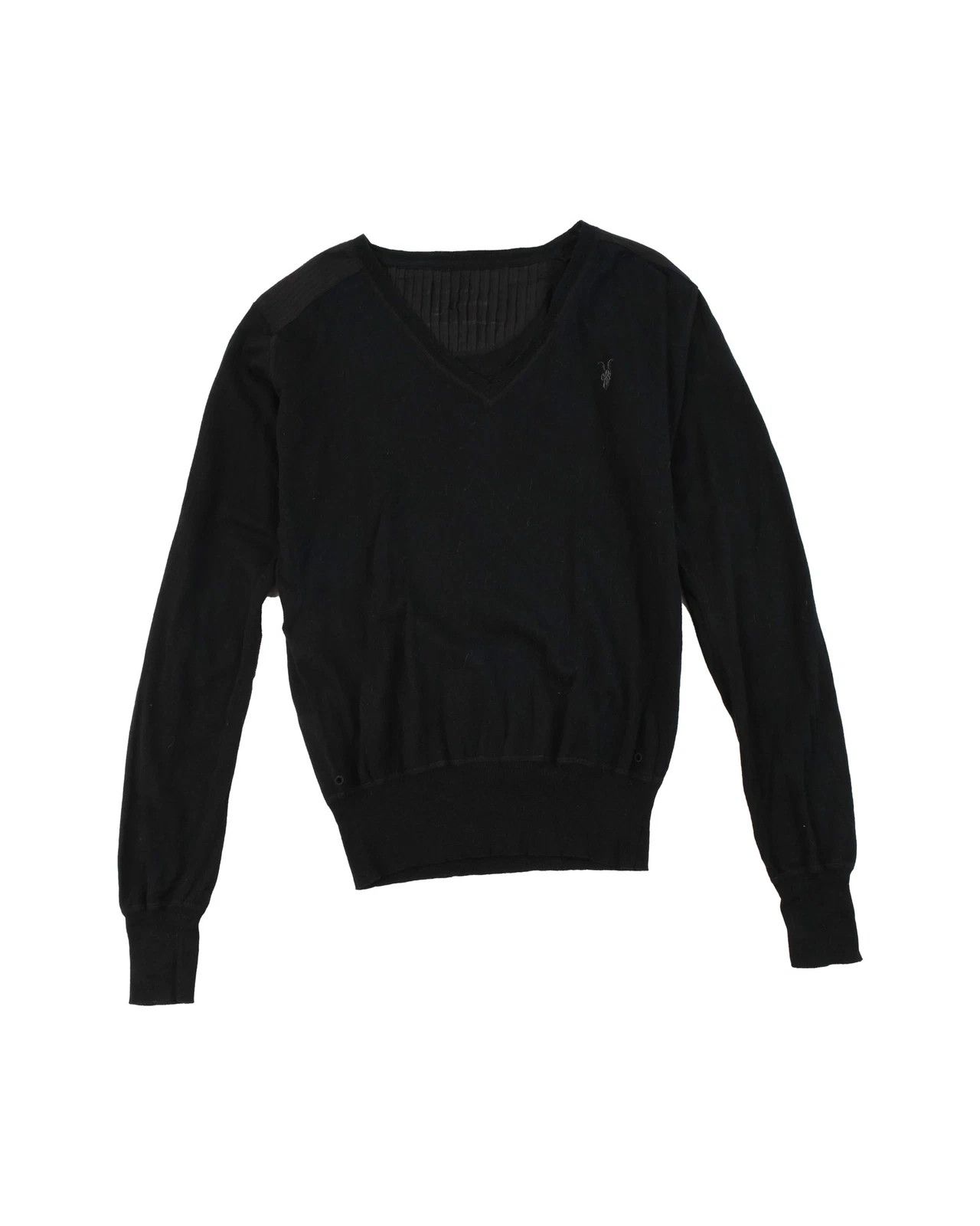 Allsaints AllSaints Pleat V-Neck Knit Jumper Sweater Vintage AW08 Size US M / EU 48-50 / 2 - 1 Thumbnail
