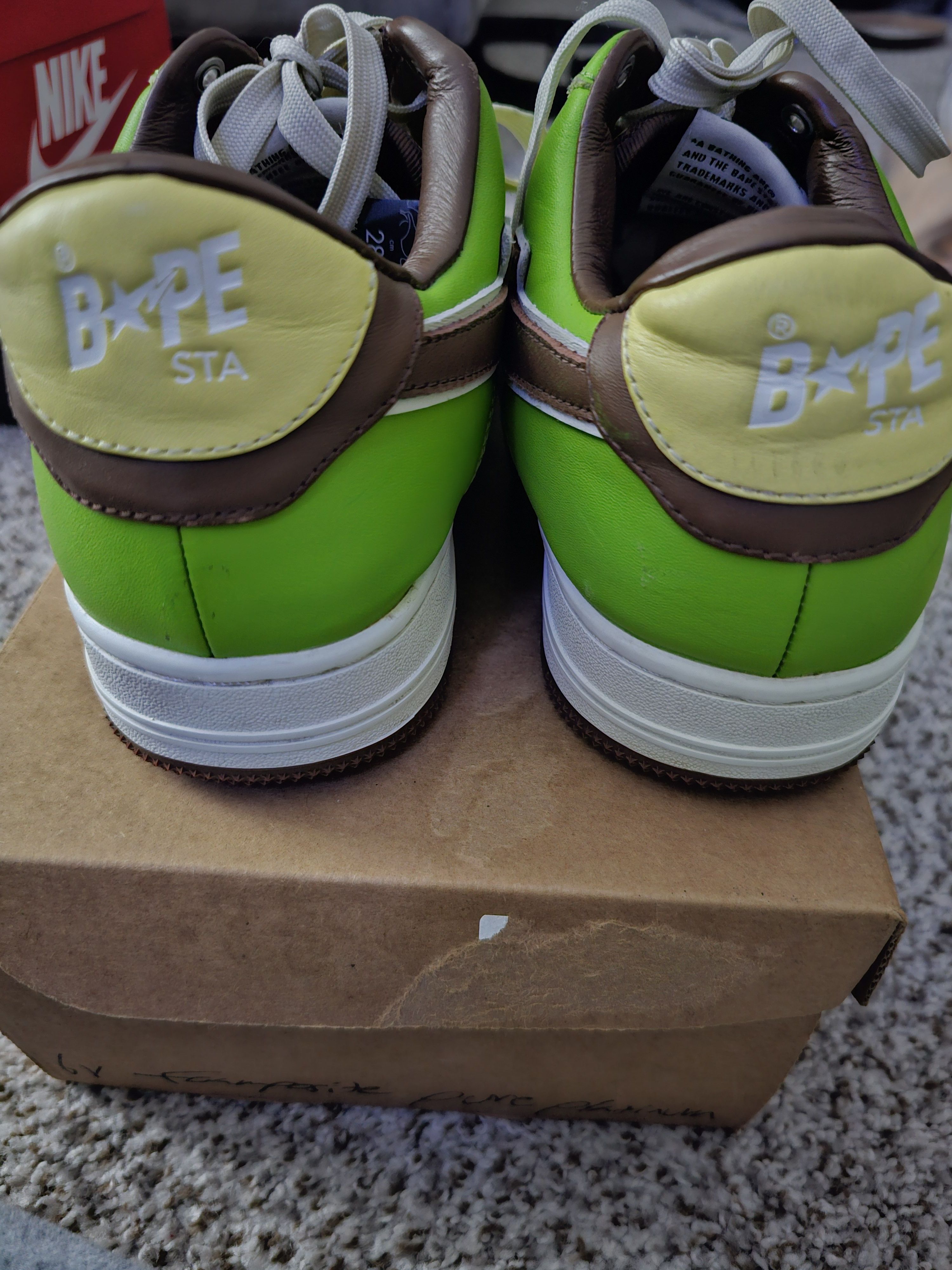 Bape A Bathing Ape Green Sta Ssensa Size US 10 / EU 43 - 5 Thumbnail
