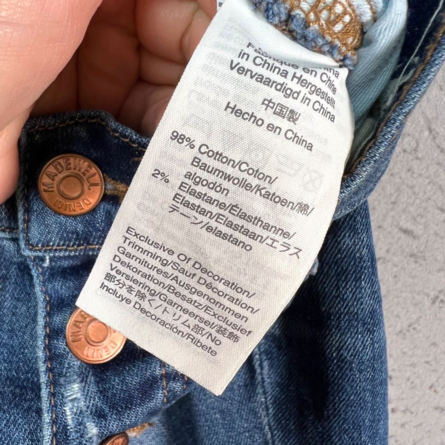 Madewell Madewell Womens Size 24 High Rise Vintage Straight Button Fly Denim Jeans Size 42" / US 20 - 5 Thumbnail