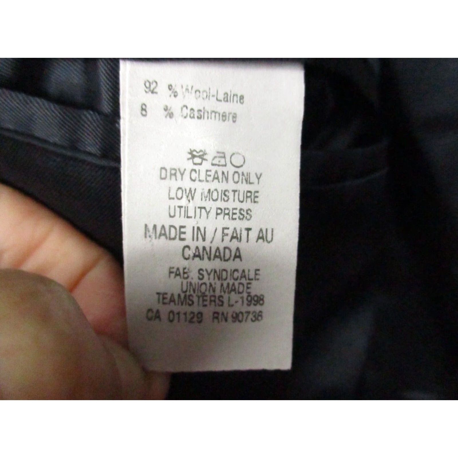 Ralph Lauren Lauren Ralph Lauren Blazer Men 40L Wool Cashmere Sport Coat Jacket Black Size 40R - 3 Thumbnail