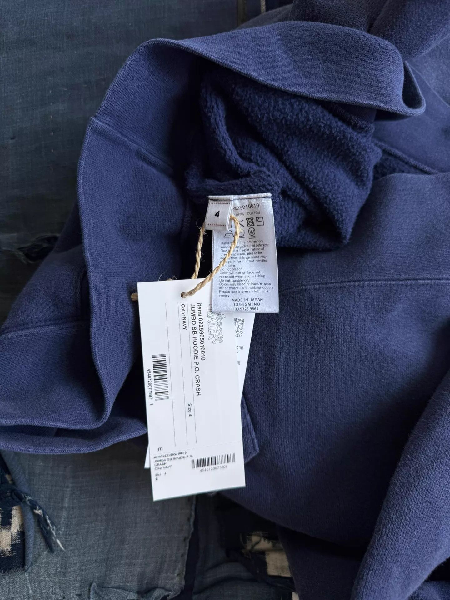 Visvim VISVIM 25AW ICT JUMBO SB HOODIE P.O. CRASH NAVY 4 Size US XL / EU 56 / 4 - 9 Thumbnail