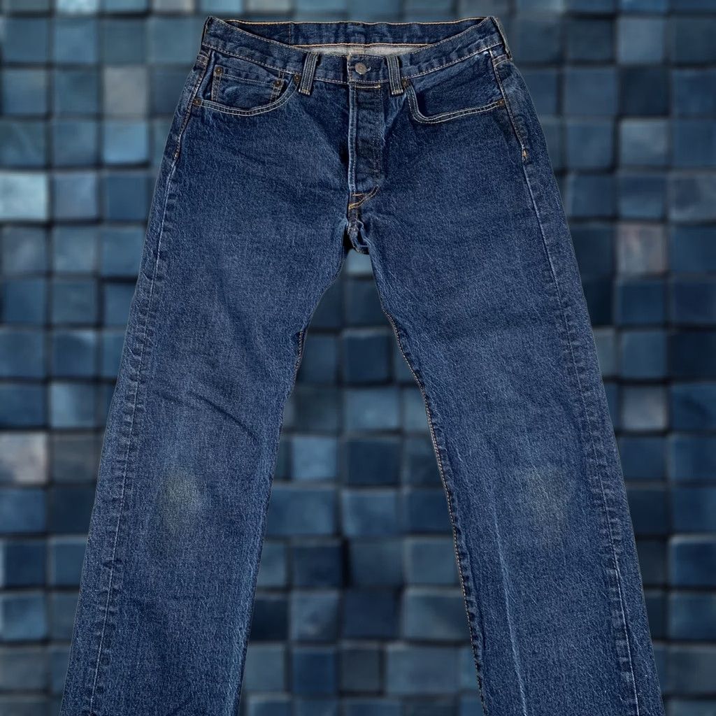 Levi's Levi's 501 Jeans Mens 33x30 Blue Button Fly Straight Leg Original Fit Jeans Mens 33 Blue 501 Original Fit Size US 33 - 1 Thumbnail