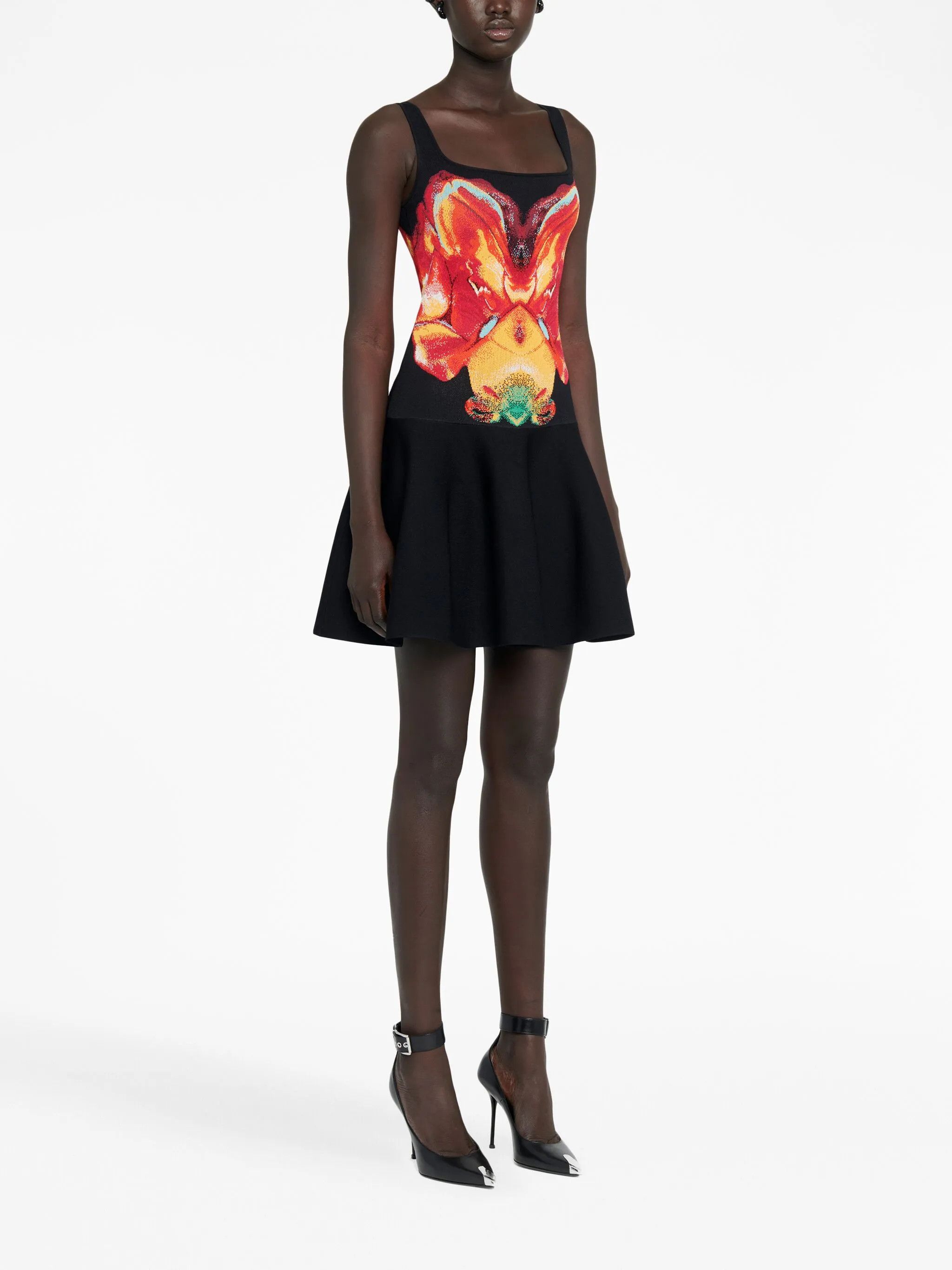 Alexander McQueen o1y0325 Mini Dress in Black Size XS / US 0-2 / IT 36-38 - 3 Thumbnail