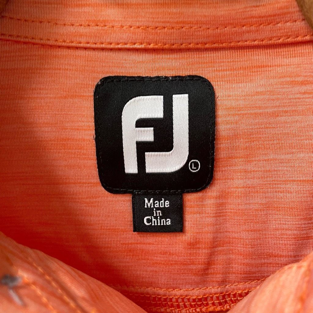 Footjoy FootJoy Orange Heather Moisture Wicking Polo Golf Shirt Orch Size US L / EU 52-54 / 3 - 7 Thumbnail