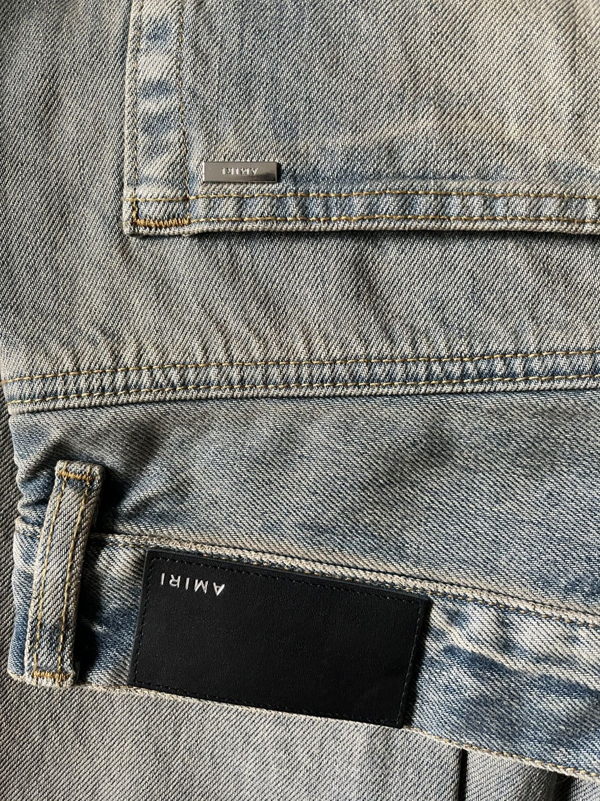 Amiri AMIRI Leather Star Straight Jeans Size US 34 / EU 50 - 6 Thumbnail
