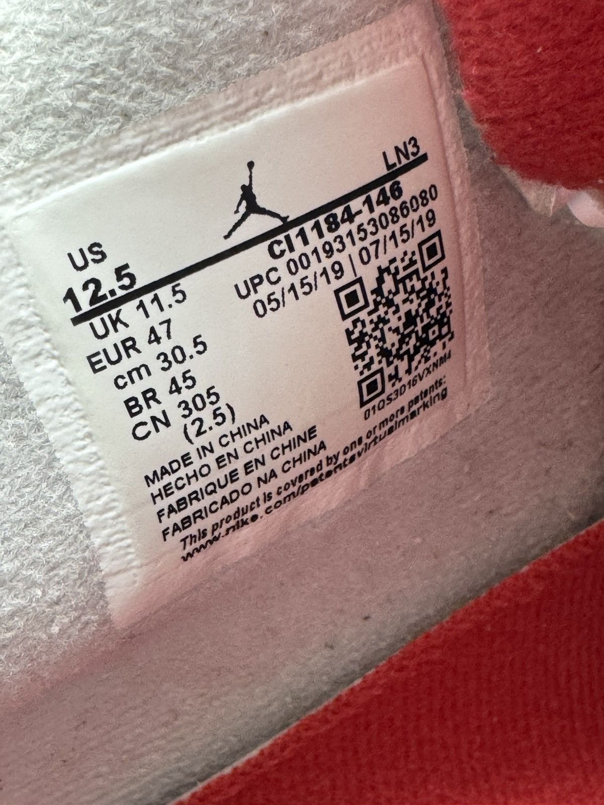 Nike Nike Air Jordan 4 Retro ‘What The’ Men’s Size 12.5 Size US 12.5 / EU 45-46 - 7 Thumbnail