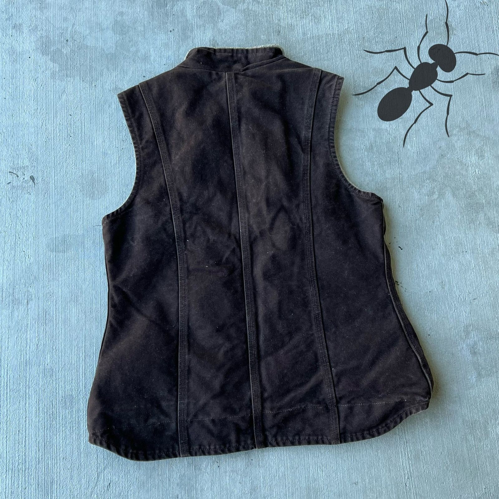 Carhartt × Vintage Carhartt WOMENS V001 DKB brown work wear vest Size US M / EU 48-50 / 2 - 4 Thumbnail