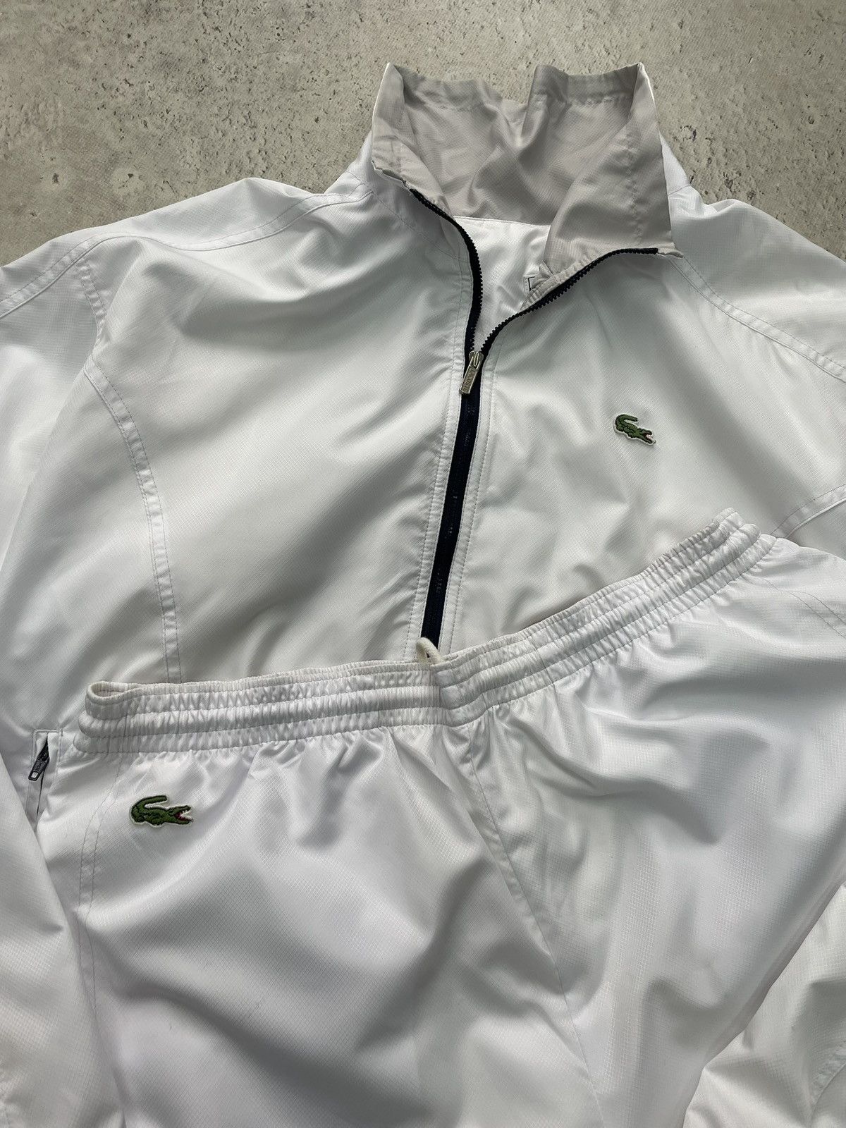 Lacoste Lacoste sport track suit white nylon hype polo y2k retro Size US 36 / EU 52 - 10 Thumbnail