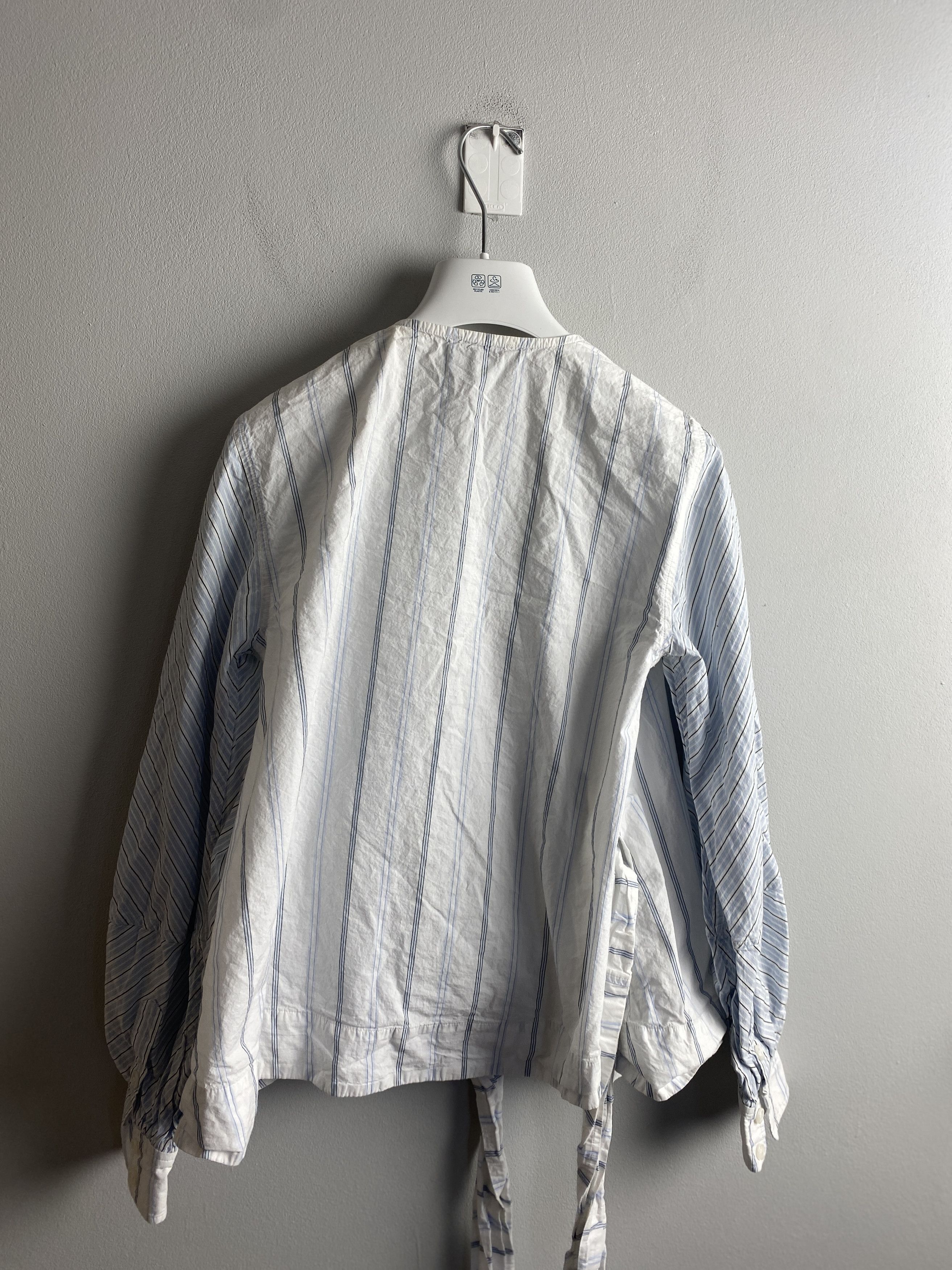 Ganni Ganni striped wrap blouse shirt v neck Size XS / US 0-2 / IT 36-38 - 8 Thumbnail