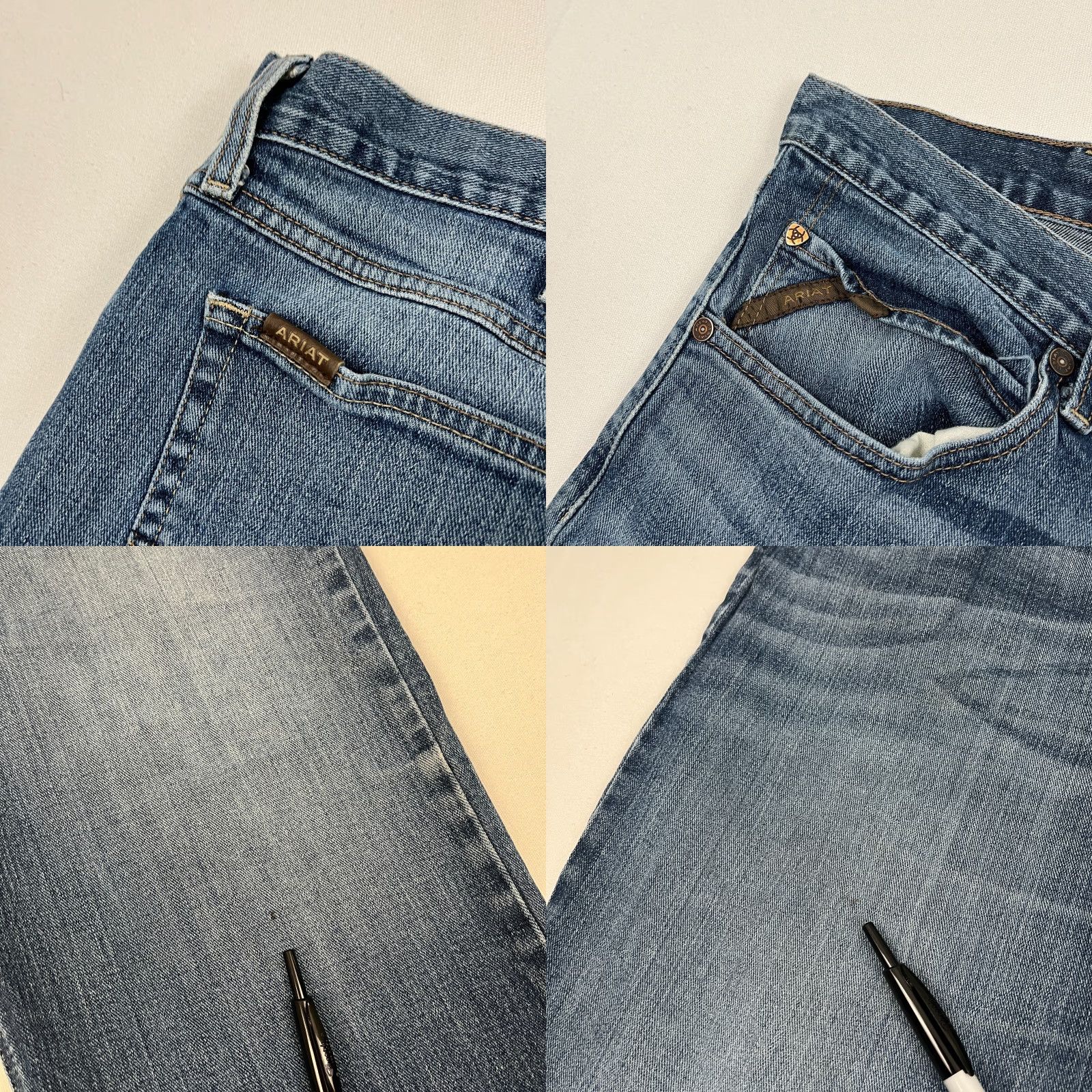 Ariat Ariat Legacy M4 Mens 42 x 30 Relaxed Boot Cut Denim Jeans Blue (Cowboy Western) Mens Jeans Size US 9 / EU 42 - 8 Thumbnail