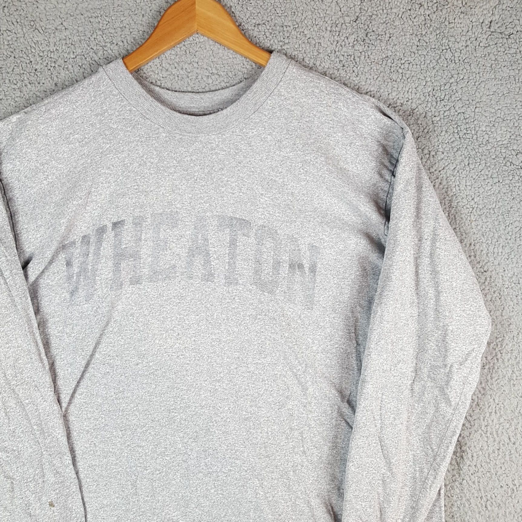 Vintage VINTAGE The Cotton Exchange T-Shirt Shirt XL University Wheaton College Grunge 90s 00s Embroidered Logo Gray Cotton Long Sleeve Men Size US XL / EU 56 / 4 - 2 Thumbnail