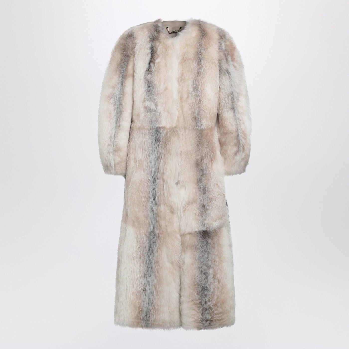 Fendi Fendi White Dorsato Shearling Coat Size M / US 6-8 / IT 42-44 - 1 Thumbnail