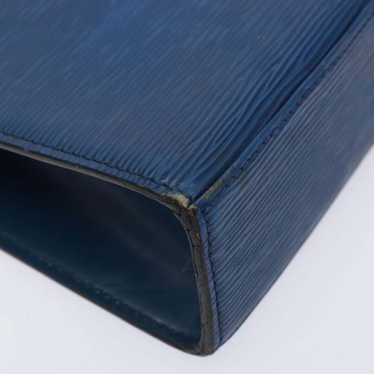 Louis Vuitton LOUIS VUITTON Epi Malesherbes Hand Bag Blue M52375 Size ONE SIZE - 15 Thumbnail