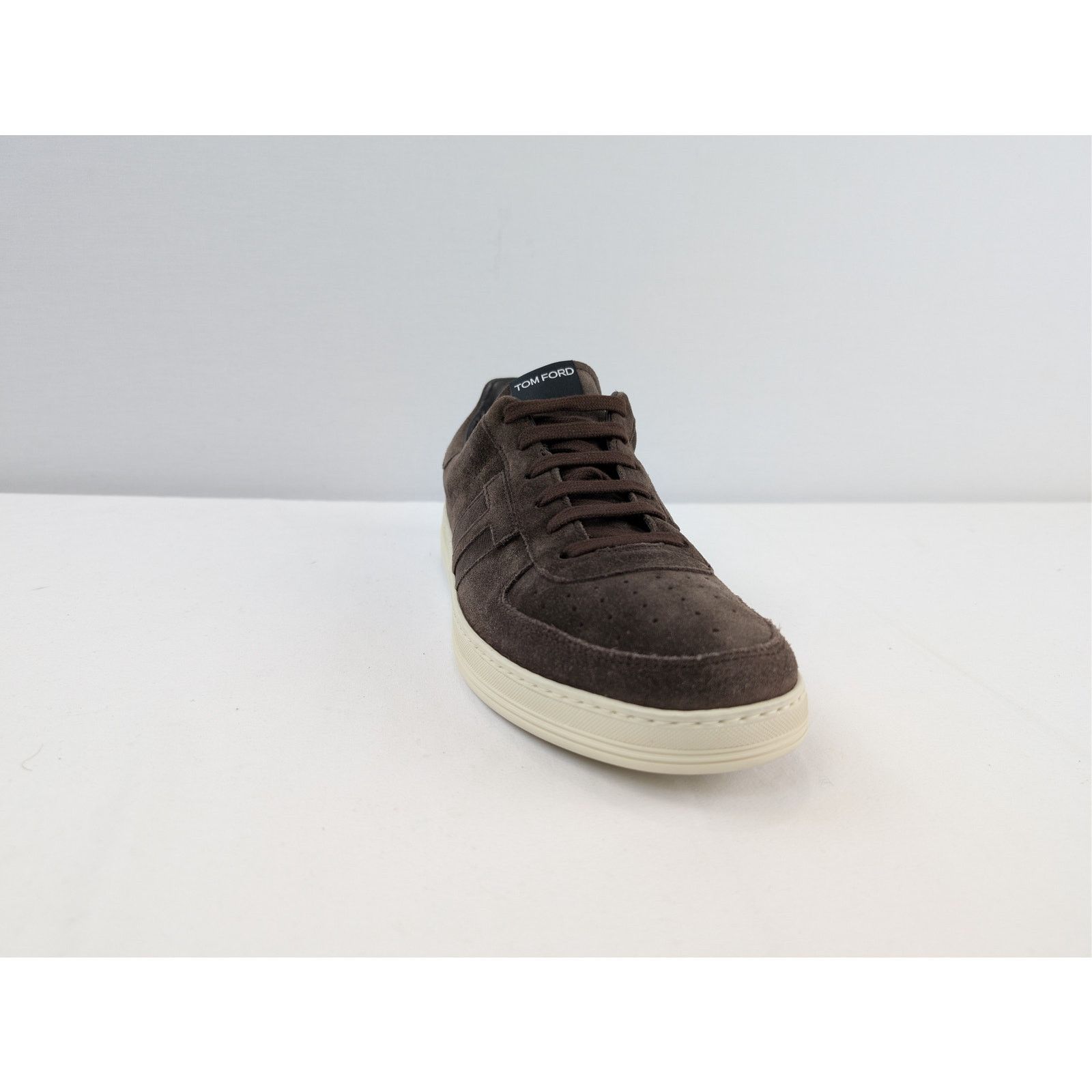 Tom Ford o1rshd1 Suede Low top Sneakers shoe in Dark Brown Size US 11 / EU 44 - 2 Thumbnail