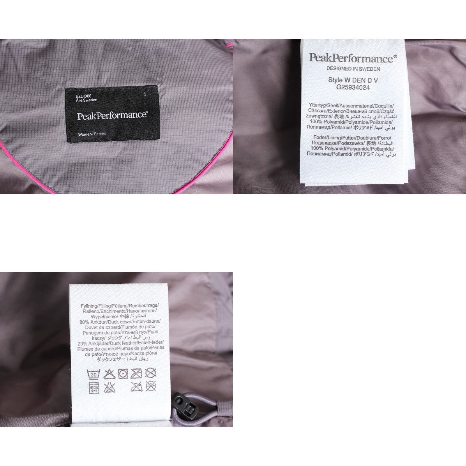 Peak Performance PEAK PERFORMANCE Hooded Down Puffer Gilet Waistcoat Women Size S Pink Vest Jacket Frequently Used Size L / US 10 / IT 46 - 8 Thumbnail