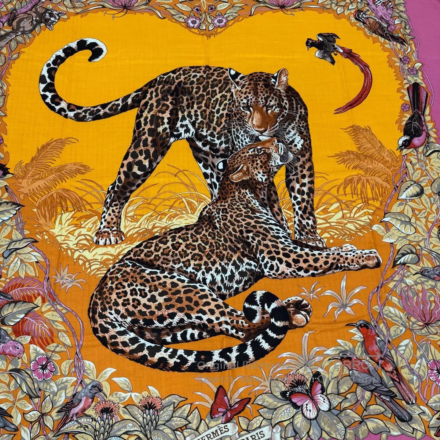 Hermes Hermes Leopard Cashmere Silk Scarf| Size ONE SIZE - 2 Thumbnail