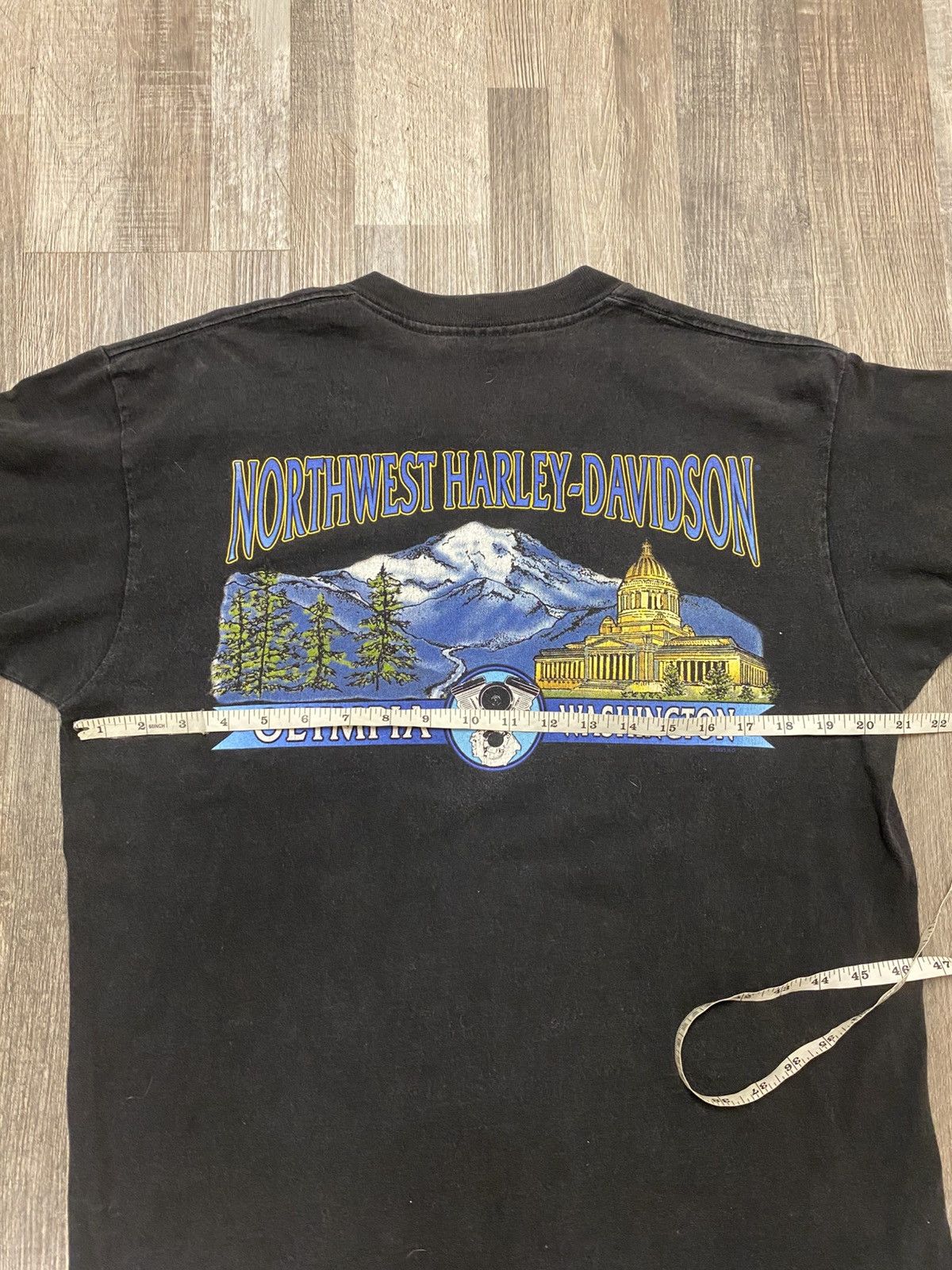 Harley Davidson Vintage 1996 Harley Davidson Made in Usa Single Stitch tee Size US L / EU 52-54 / 3 - 9 Thumbnail