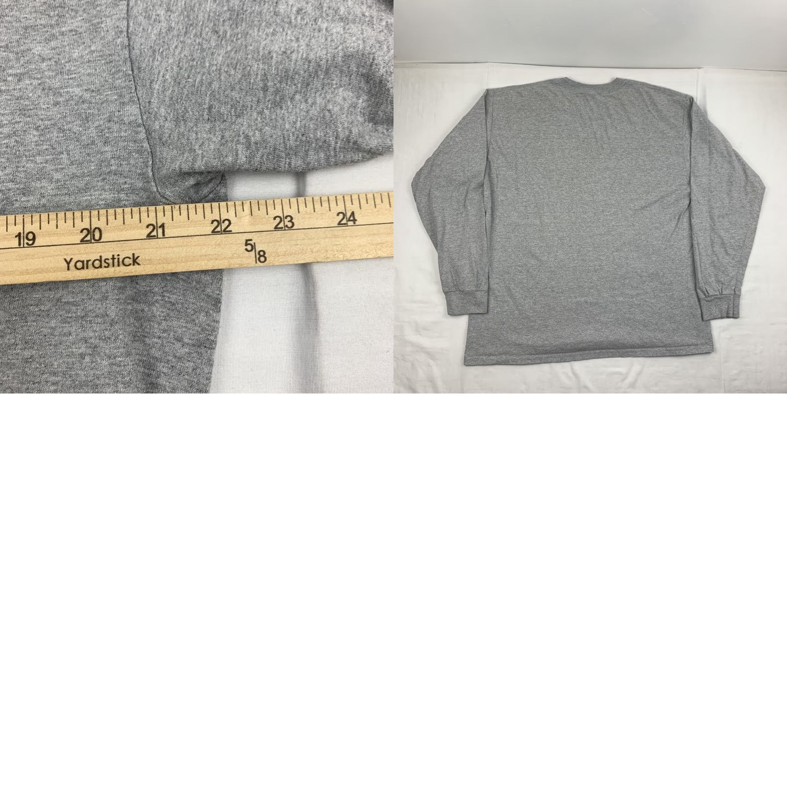 Gildan VINTAGE Gildan Littlefield University Long Sleeve Shirt Adult XL Gray College Sport Y2K Mens Size US XL / EU 56 / 4 - 8 Thumbnail