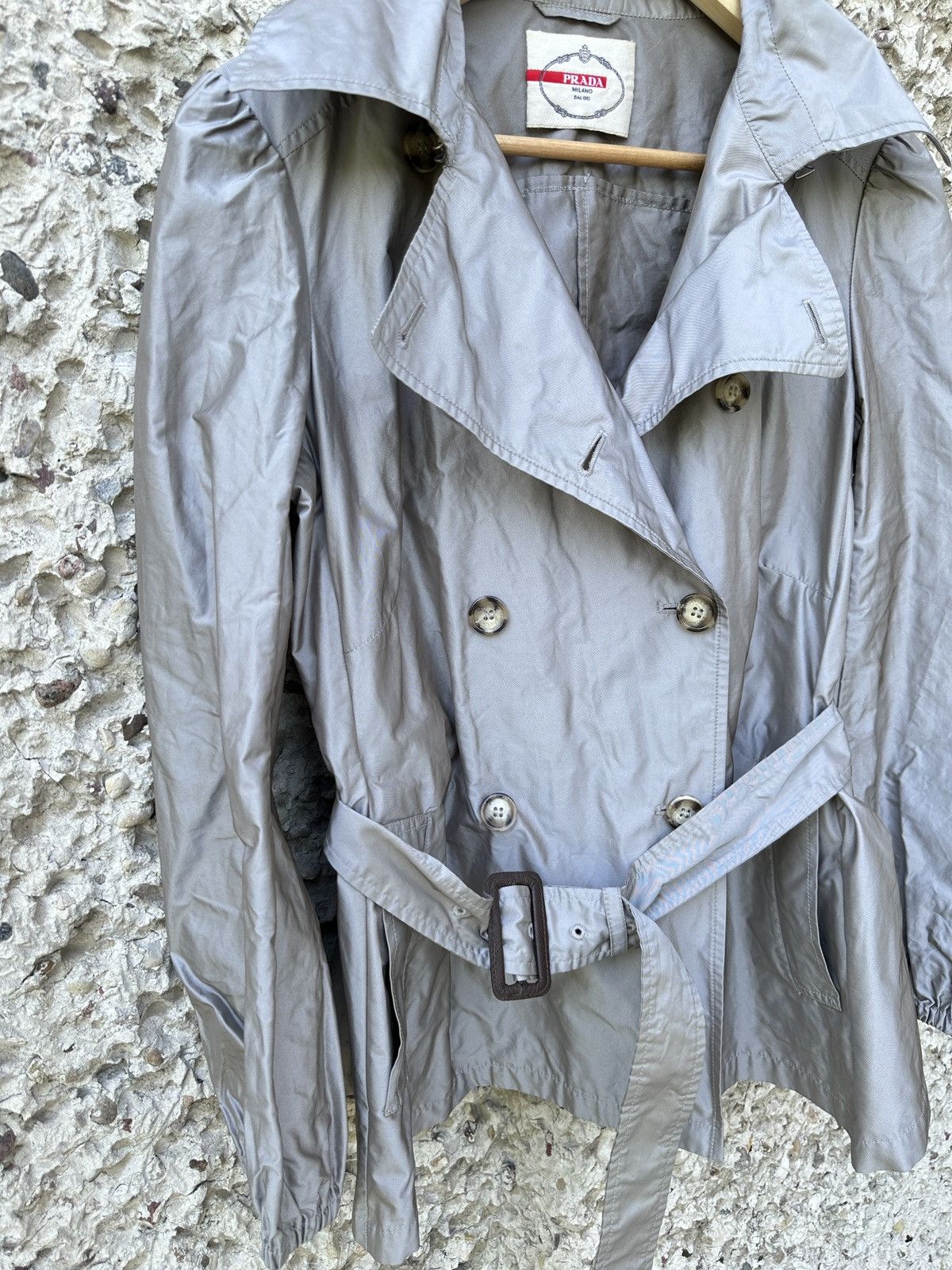 Prada Prada short lightweight trench coat blazer Size M / US 6-8 / IT 42-44 - 3 Thumbnail