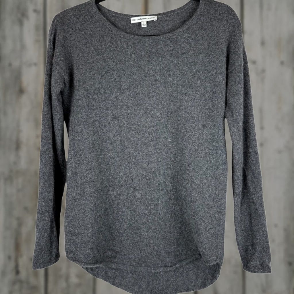 Y/Project VINTAGE The Cashmere Project Long Sleeve Crew Neck Leopard Star Sweater S Gray Women Pullover Size S / US 4 / IT 40 - 1 Thumbnail
