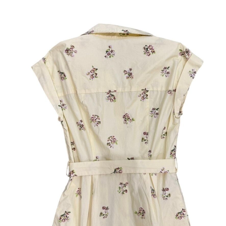 Adam Lippes Adam Lippes x RTR Belted Poplin Shirt Dress Yellow, Size 2 Size XS / US 0-2 / IT 36-38 - 9 Thumbnail