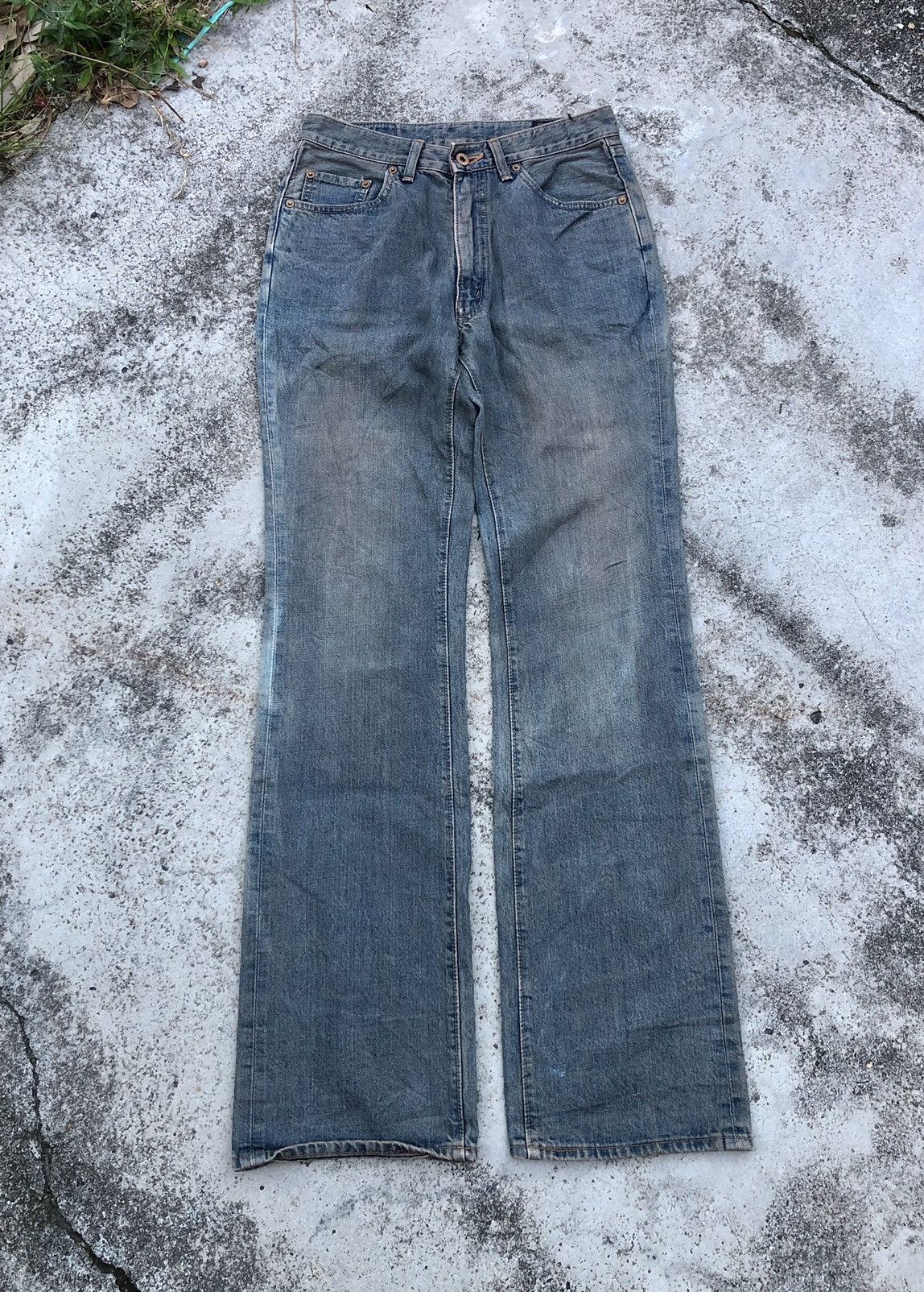 Big John × Vintage FLARED⚡️⚡️RUSTY BLUE VINTAGE BIG JOHN DENIM Size US 28 / EU 44 - 1 Thumbnail
