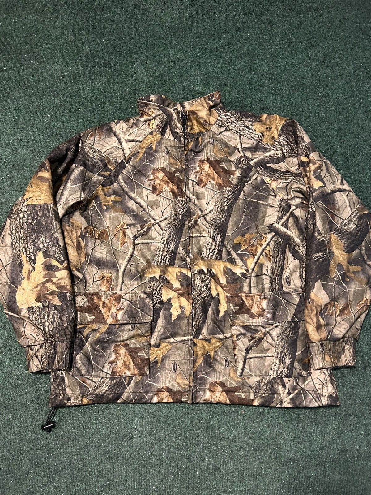 image of Y2K Realtree Camo Jacket in Green, Men's (Size XL)