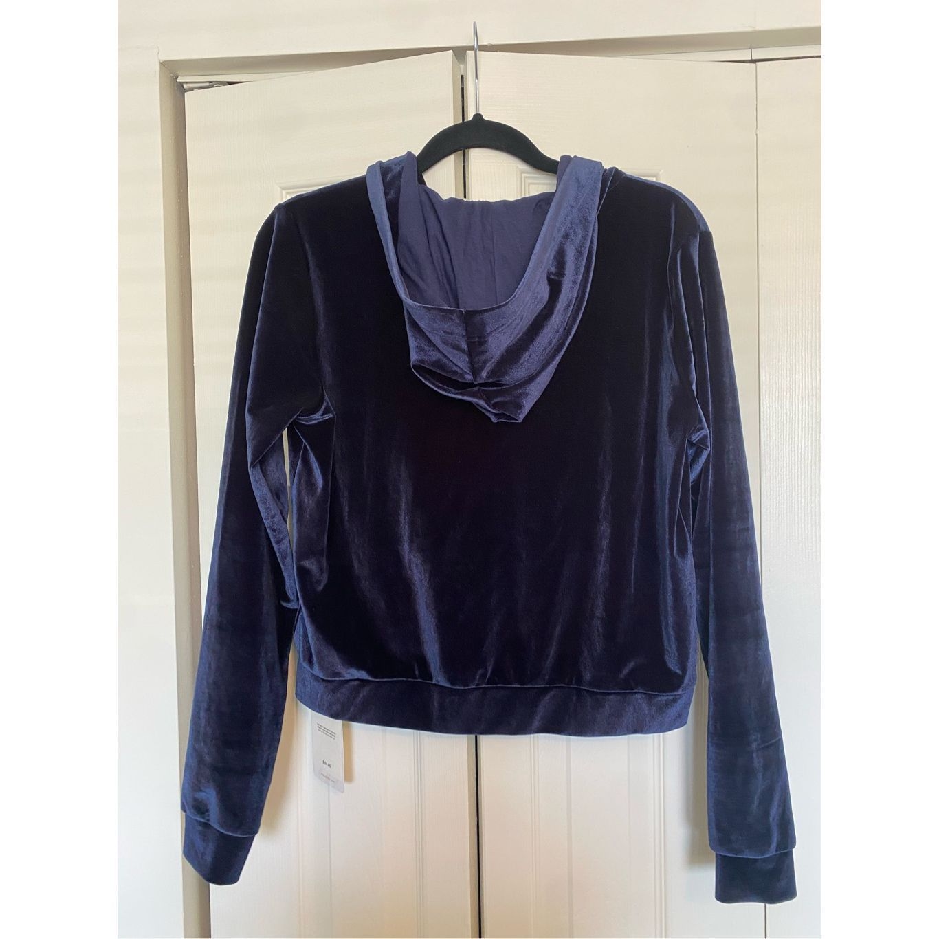 Kanye West Fabletics NWT Donna Velour Hoodie in Navy Blue, Size Small, Size S / US 4 / IT 40 - 6 Thumbnail
