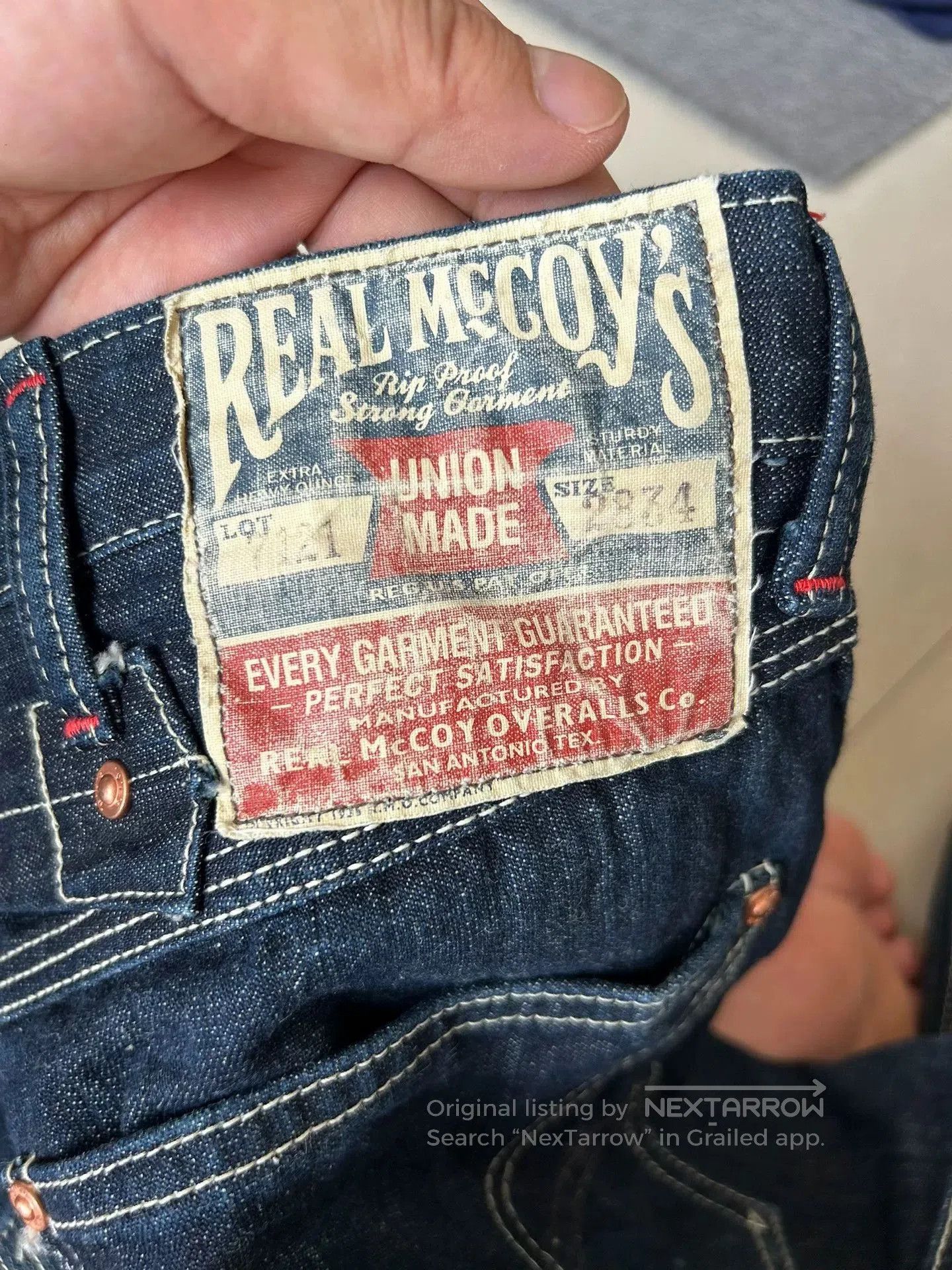 The Real McCoy's real McCoy high waist denim pants 28 size. Size US 28 / EU 44 - 3 Thumbnail