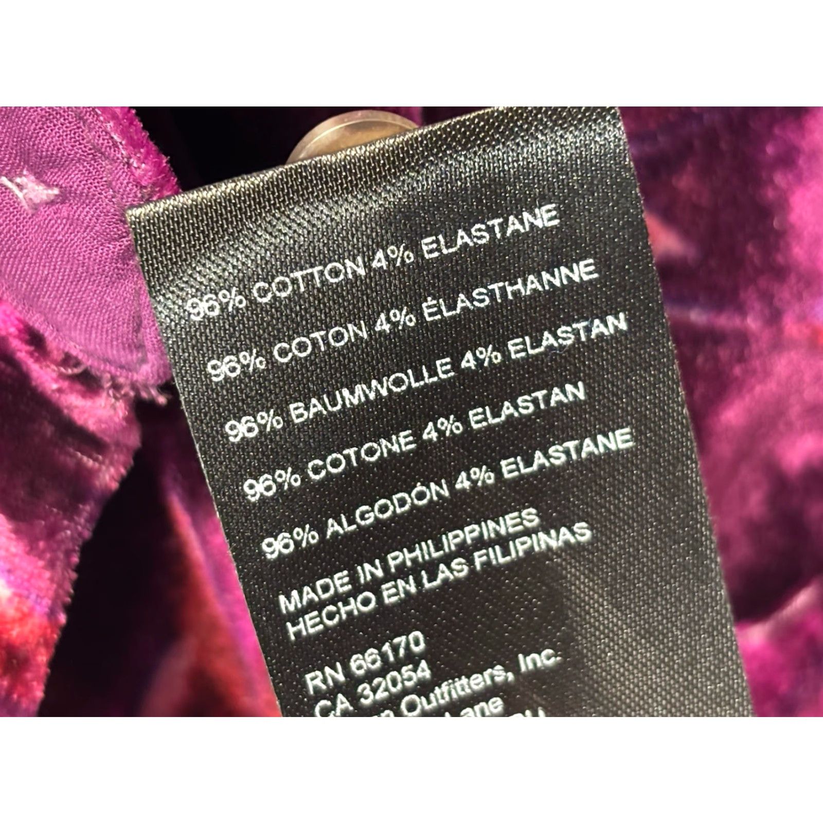 Anthropologie Pilcro Anthropologie Shrunken Velvet Buttondown Top Pink Purple Women’s XL Bohemian Gothic Size XL / US 12-14 / IT 48-50 - 7 Thumbnail