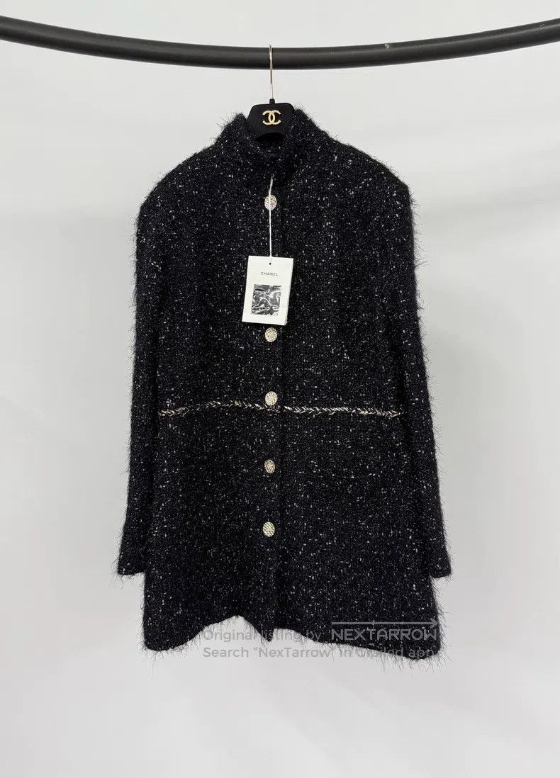 Chanel Chanel Autumn and Winter Handicraft Workshop Black Silver Size S / US 4 / IT 40 - 1 Thumbnail
