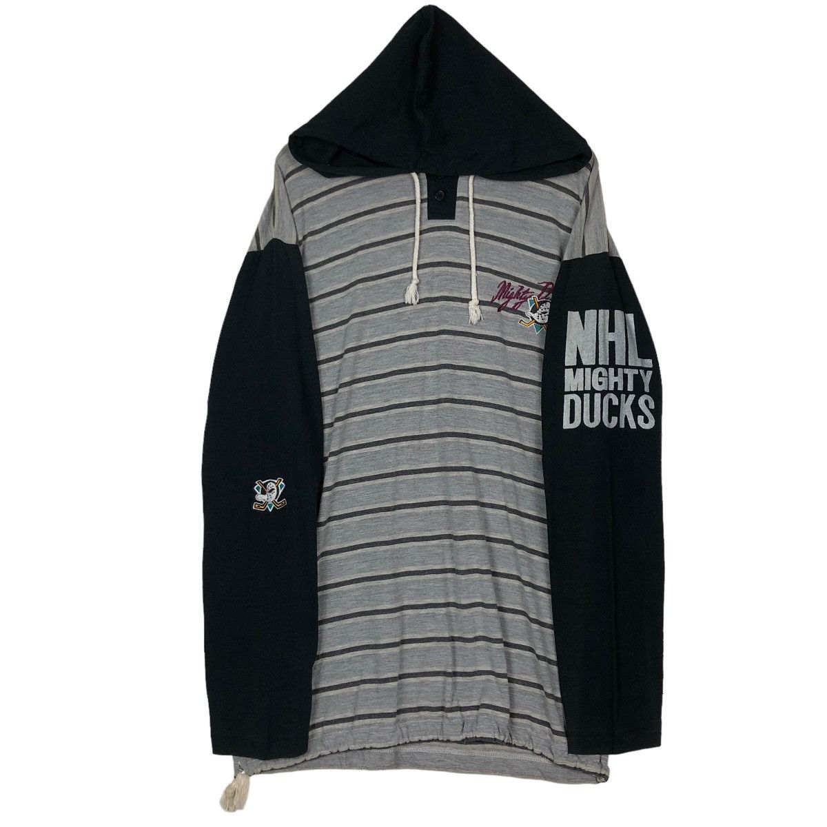 Japanese Brand 🔥90’s Vintage NFL Mighty Duck Pull Over Hoodie Big Logo Size US M / EU 48-50 / 2 - 2 Thumbnail