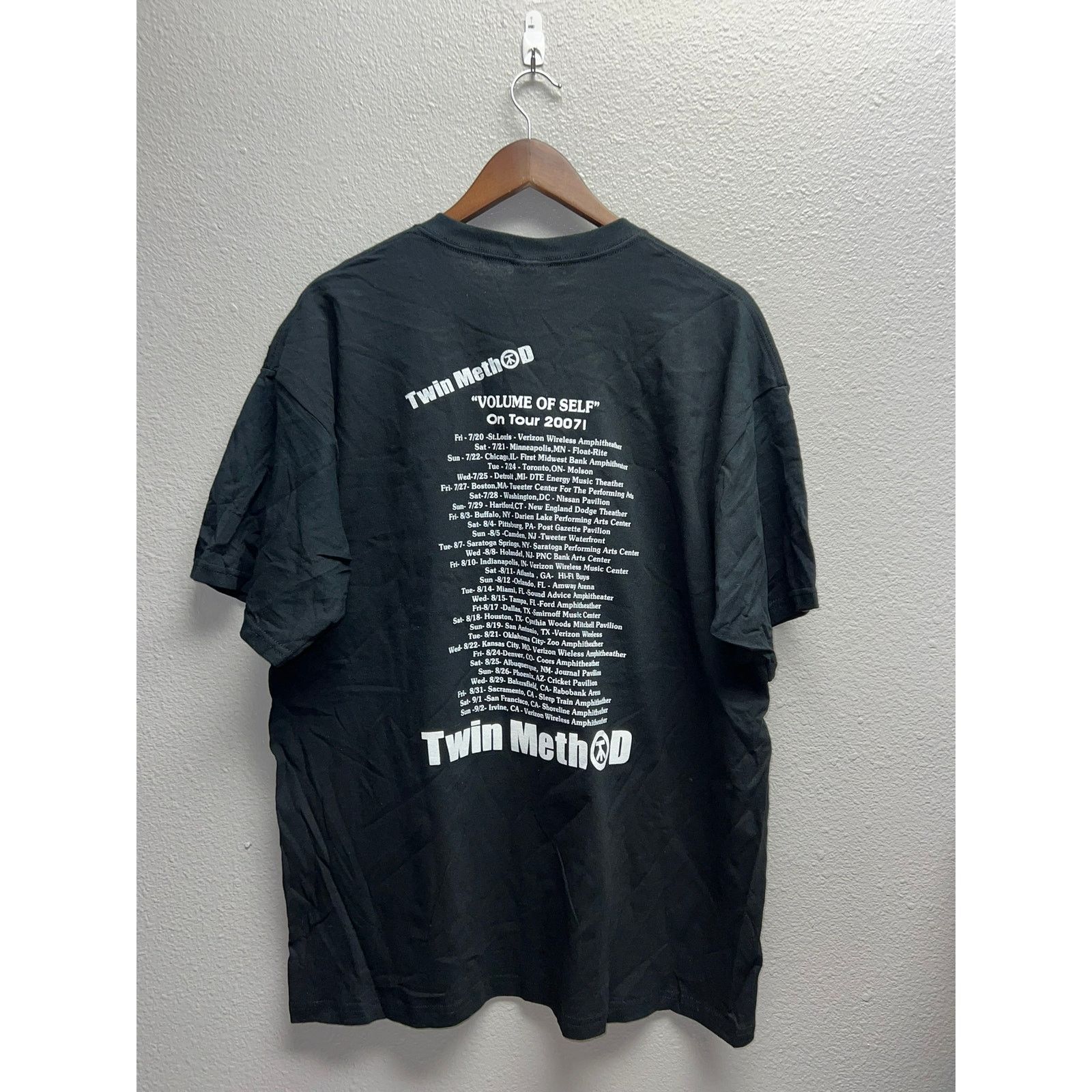 Gildan 2007 Twin Method The Volume Of Self Tour Nu Metal Shirt XL Size US XL / EU 56 / 4 - 7 Thumbnail