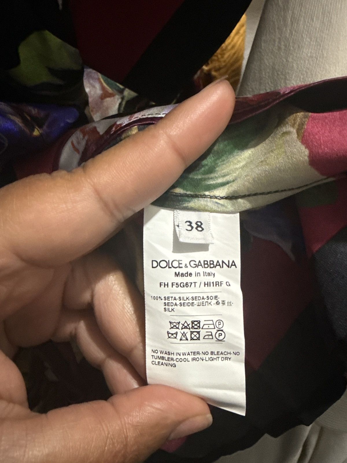 Dolce & Gabbana Dolce & Gabbana floral-print belted silk shirt Size XS / US 0-2 / IT 36-38 - 6 Thumbnail
