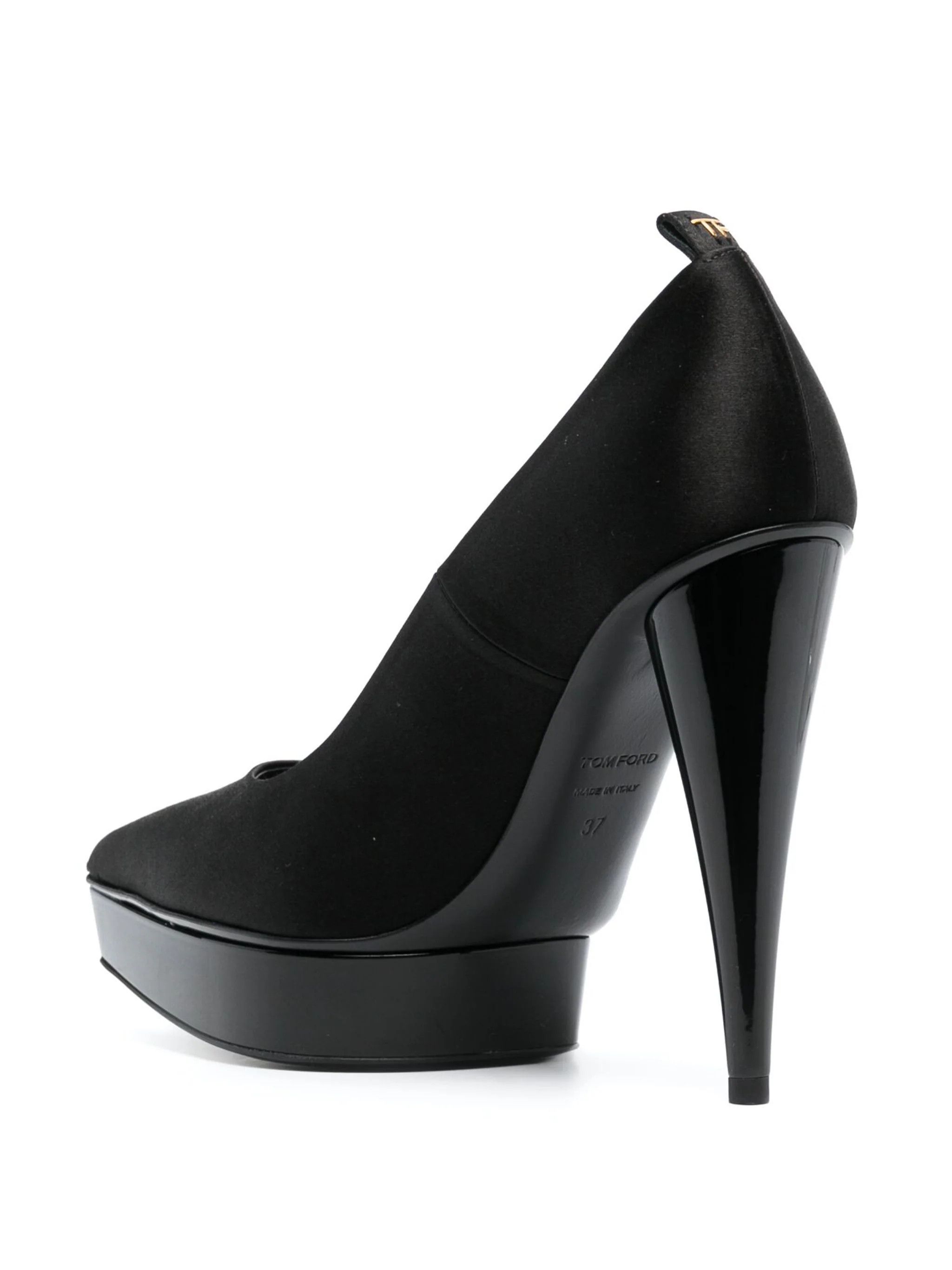 Tom Ford o1loc1c0924 W3279 Platform Pumps in Black Size US 11 / IT 41 - 3 Thumbnail