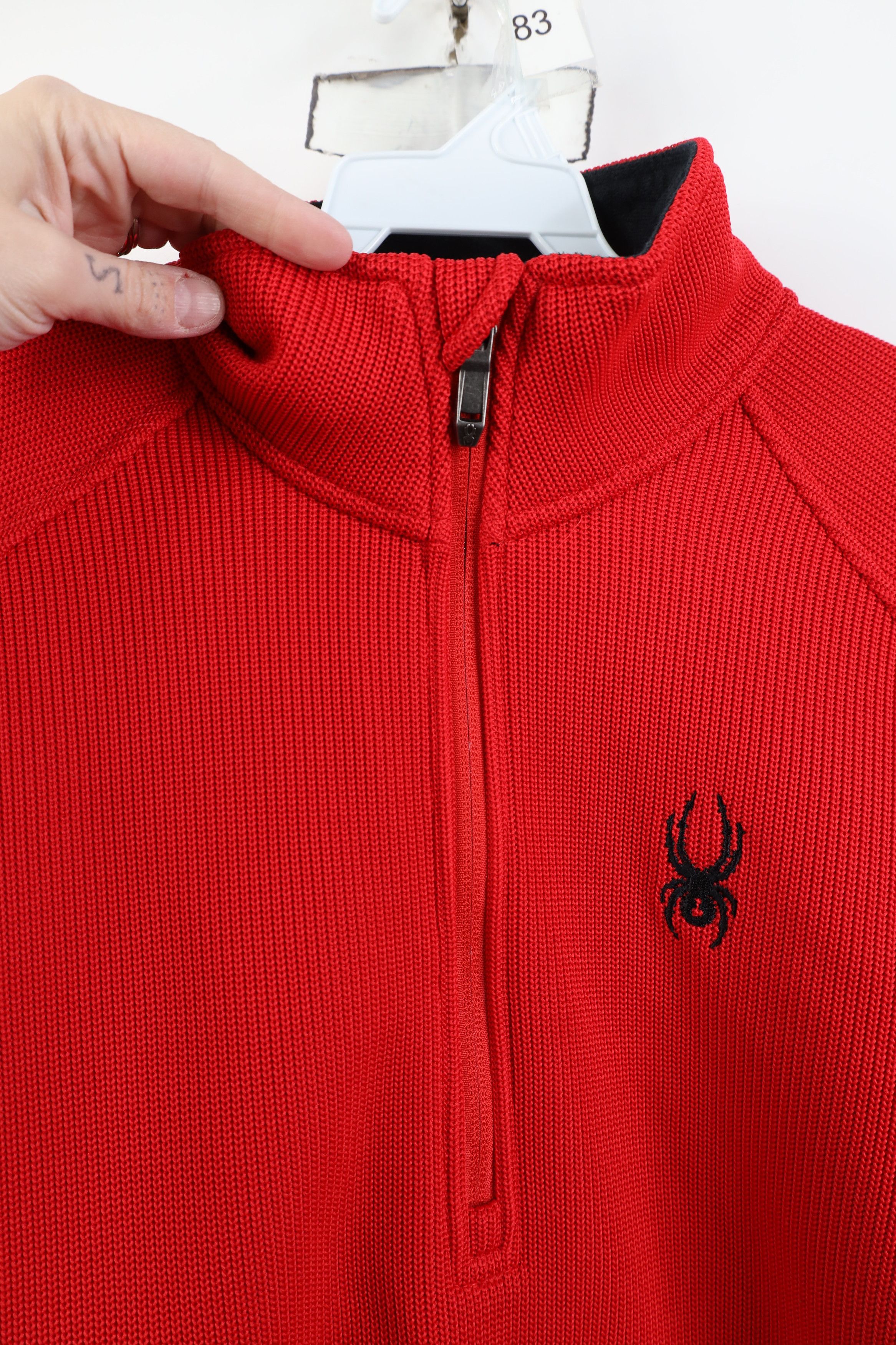 Spyder Spyder Core Ribbed Knit Half Zip Pullover Sweater Red Size US M / EU 48-50 / 2 - 6 Thumbnail