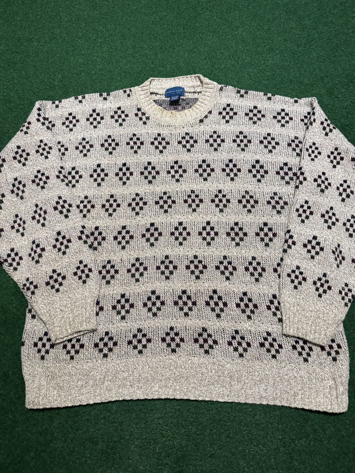 Towncraft Vintage Towncraft Knit Grandpa Earth tone XXL Sweater Size US XXL / EU 58 / 5 - 2 Thumbnail