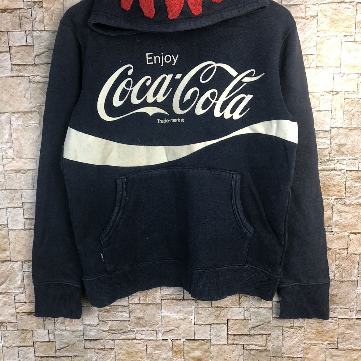 Coca Cola Tommy Hilfiger X Coca Cola Dark Blue Hoodie #A186 Size US M / EU 48-50 / 2 - 3 Thumbnail