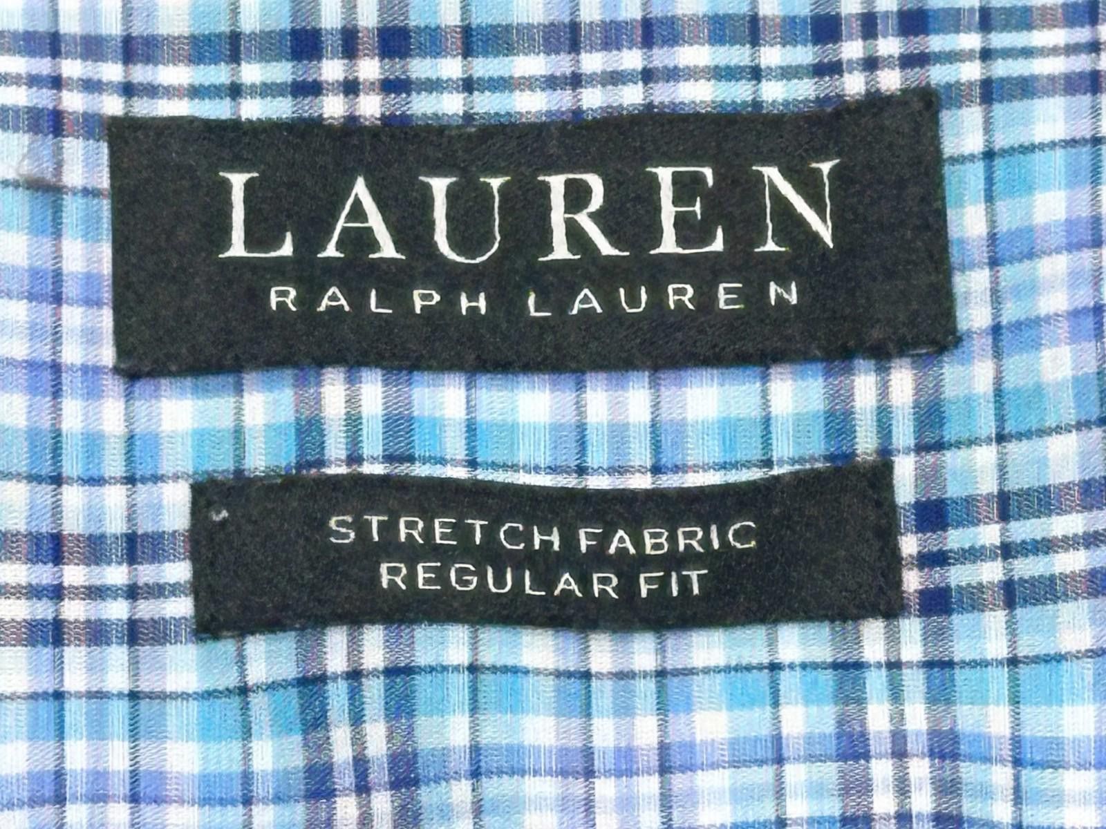 Lauren Ralph Lauren Ralph Lauren Stretch Plaid Button Down Blue Men L 16.5-32/33 Size US L / EU 52-54 / 3 - 7 Thumbnail