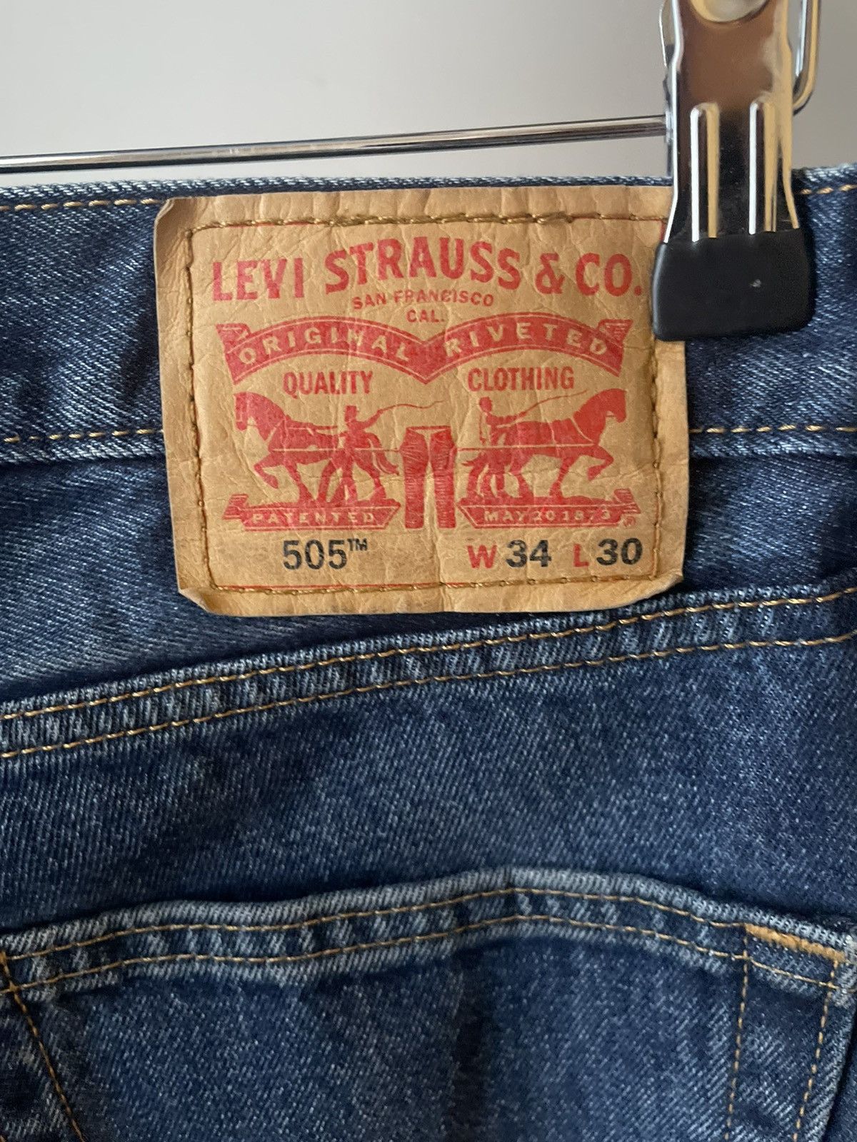 Levi's Levis Dark Washed Denim Jeans Size US 34 / EU 50 - 5 Thumbnail