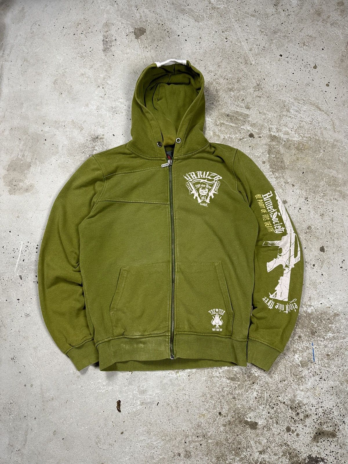 Japanese Brand ‼️ Vintage y2k Yakuza Hoodie Embroidery Logo Sweatshirt Size US XL / EU 56 / 4 - 1 Thumbnail