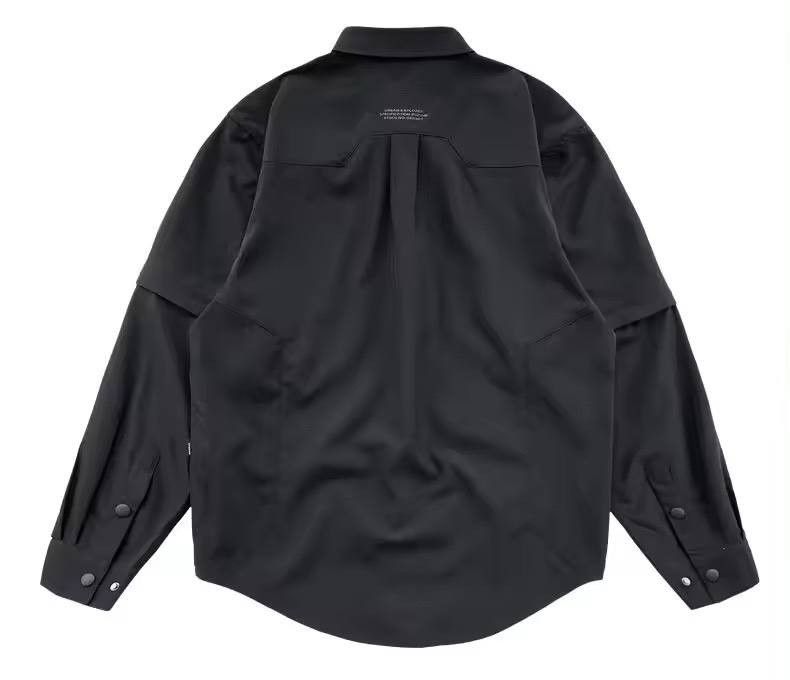 Japanese Brand × Vintage solid black shirt Size US L / EU 52-54 / 3 - 3 Thumbnail